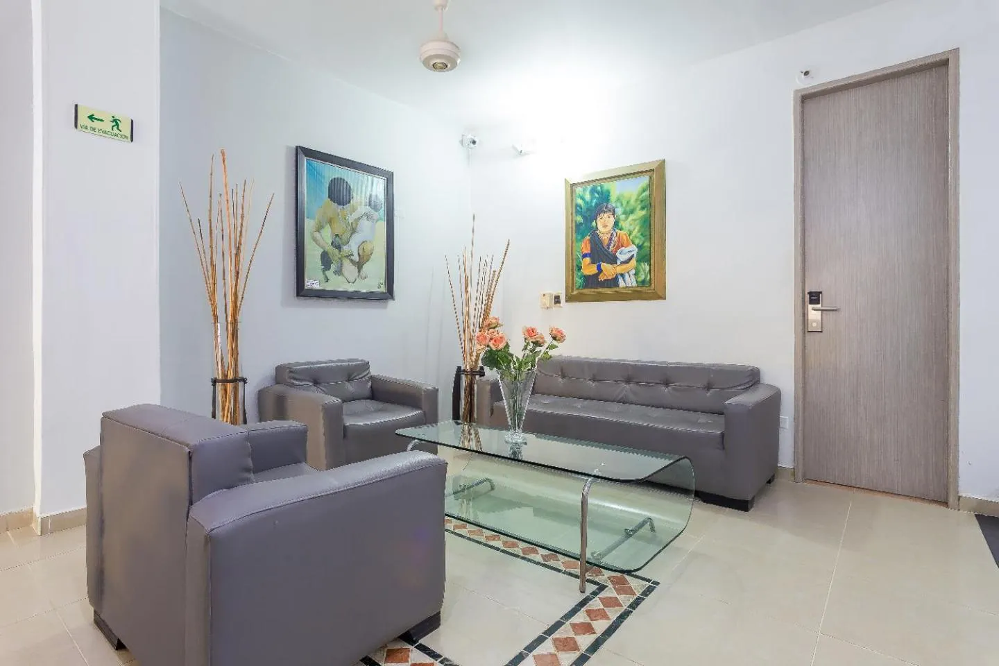 Living room in Hotel Emberá