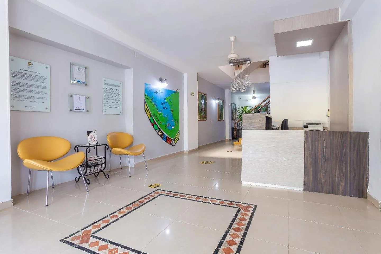 Living room in Hotel Emberá