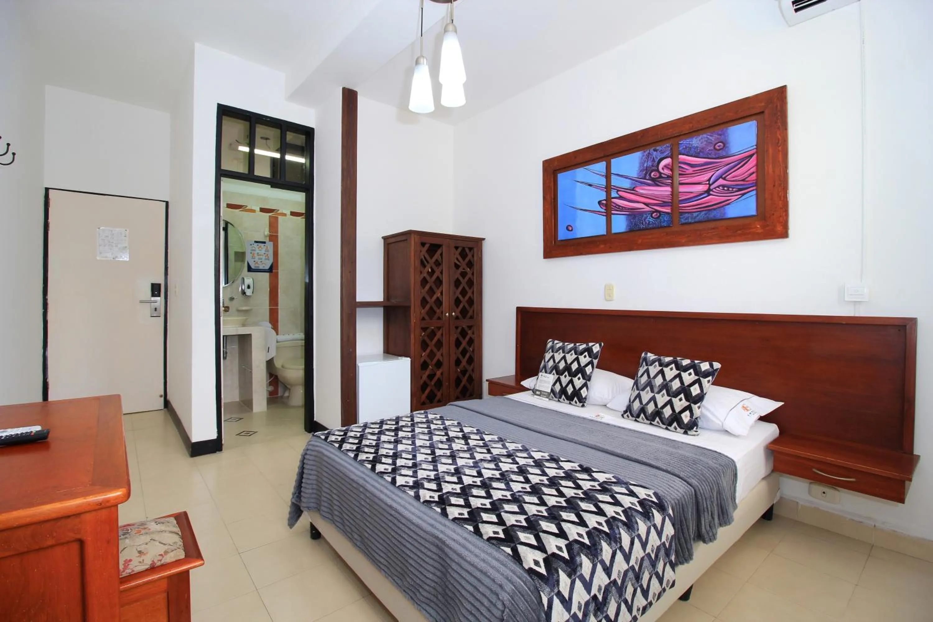 Bed in Hotel Emberá