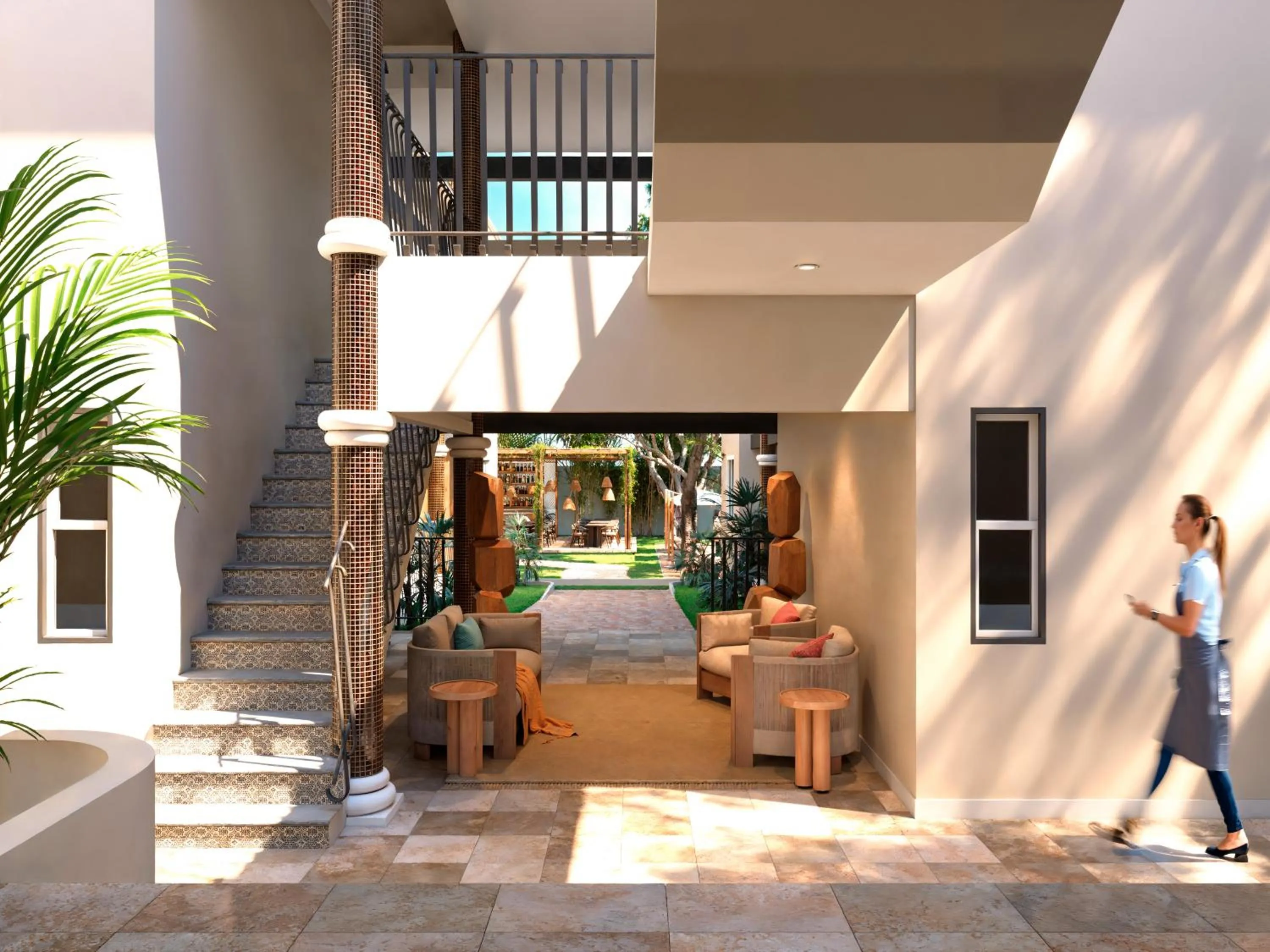 Patio in Quinta Nina Playa del Carmen - Solo Adultos