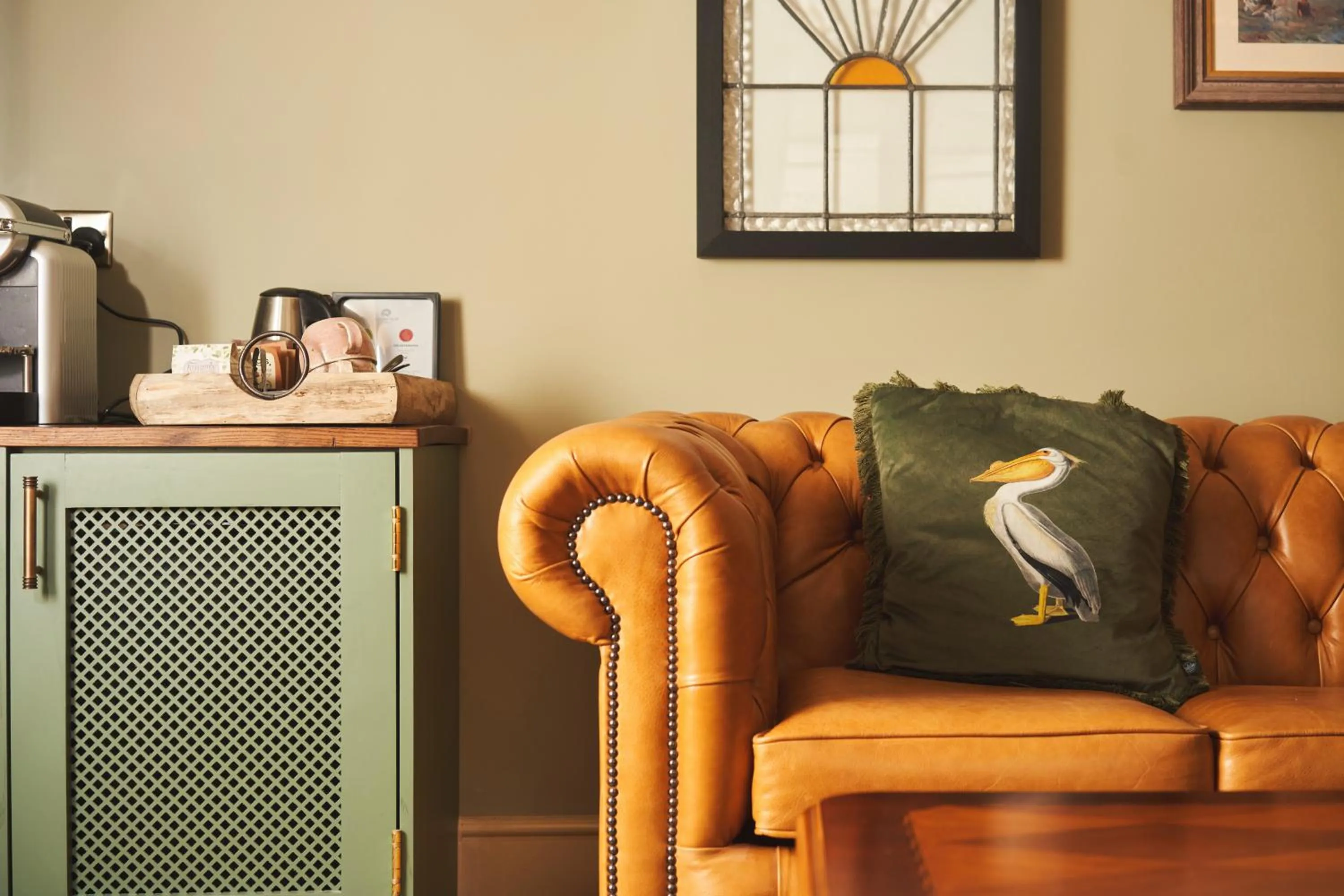 Seating area in The Rising Sun