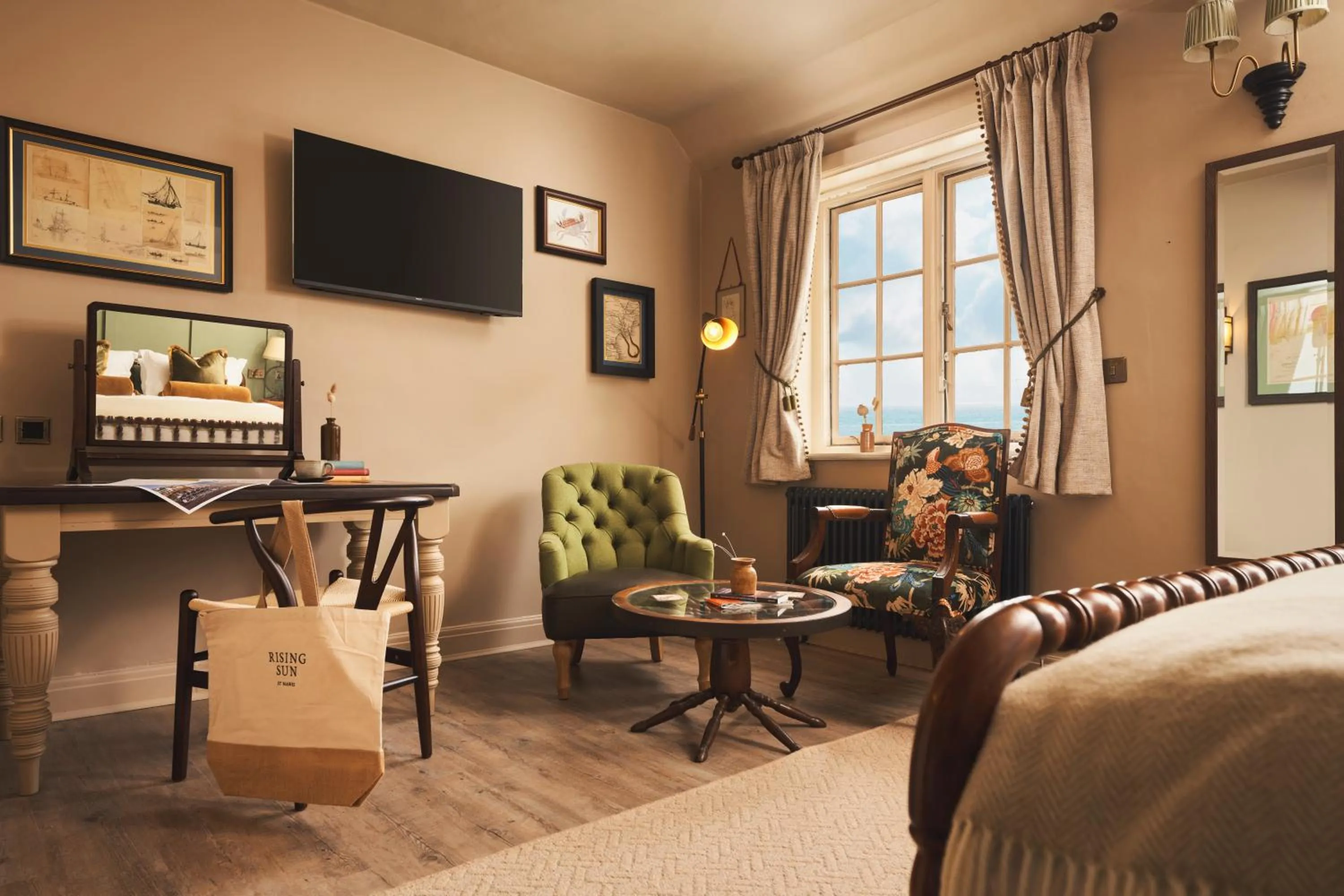 Seating area in The Rising Sun