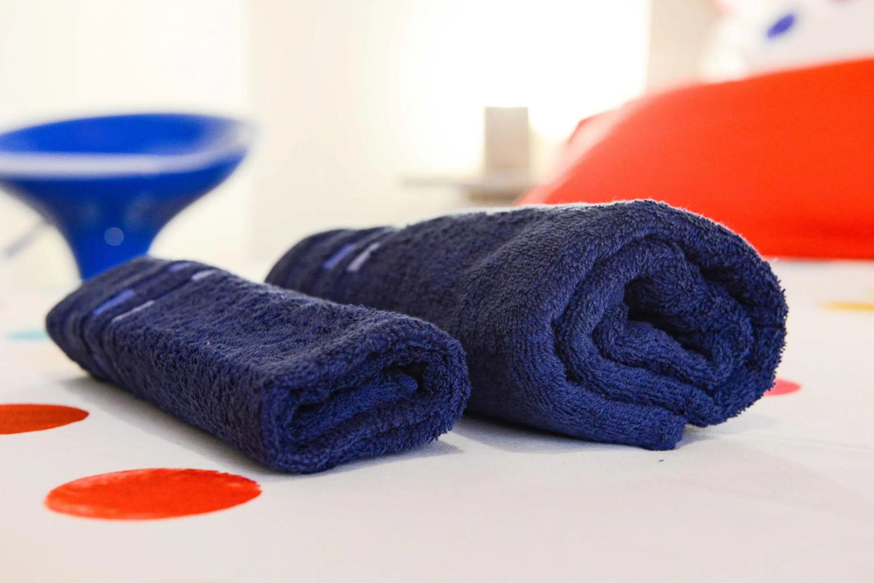 towels in A Mos Veure B&B