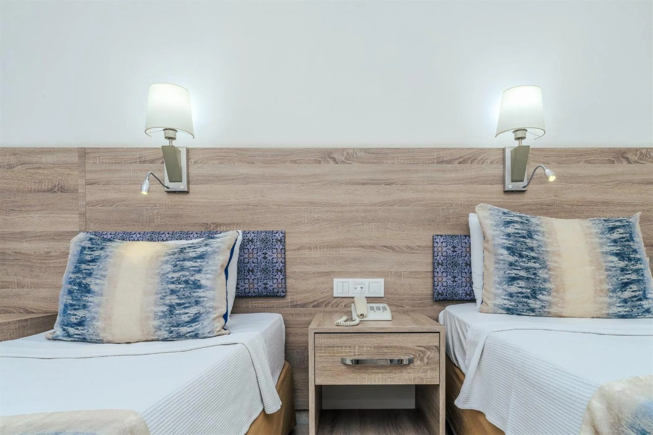 Bed in Kleopatra Arsi Hotel