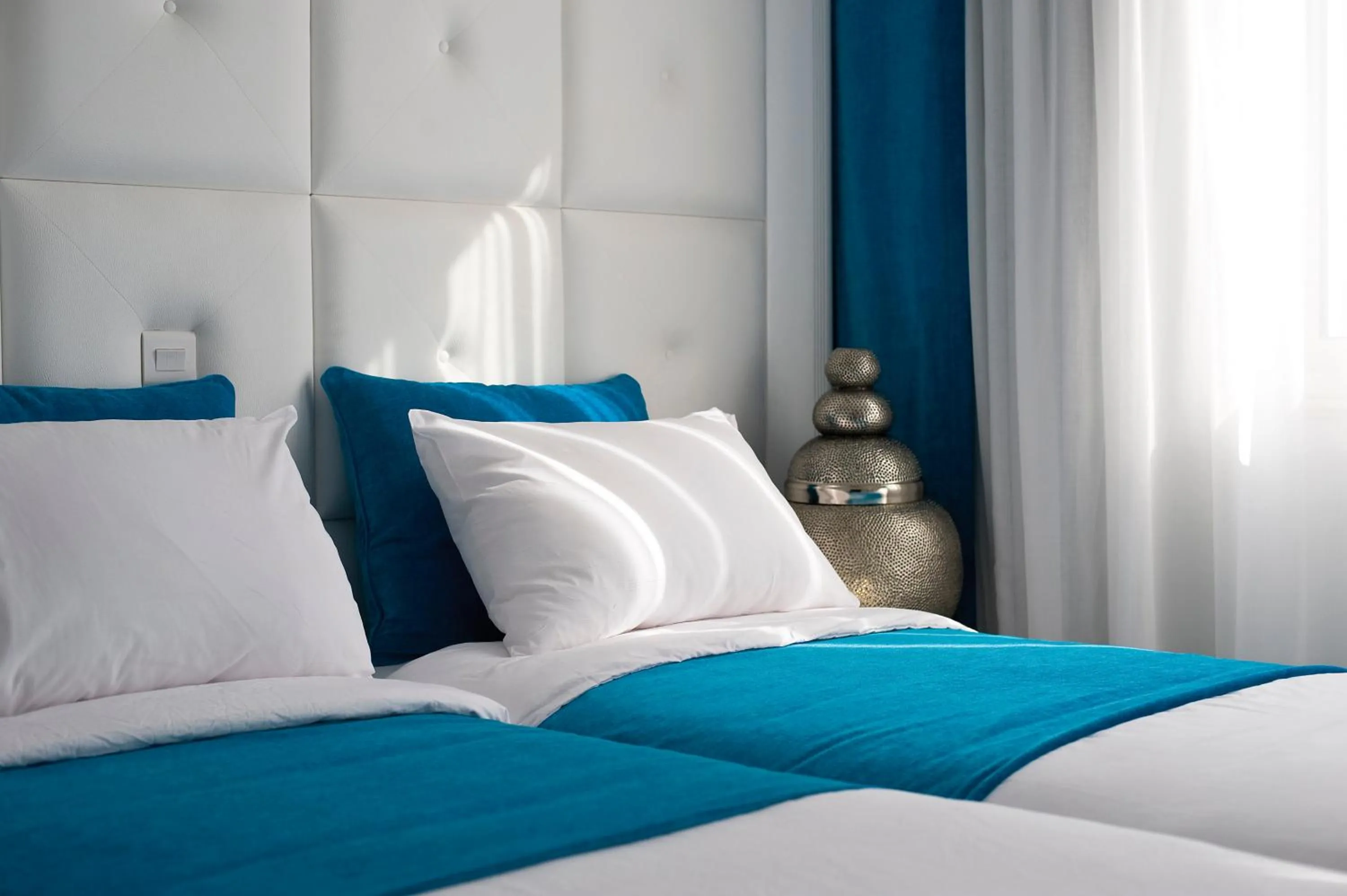 Bed in Althea Kalamies Luxury Villas