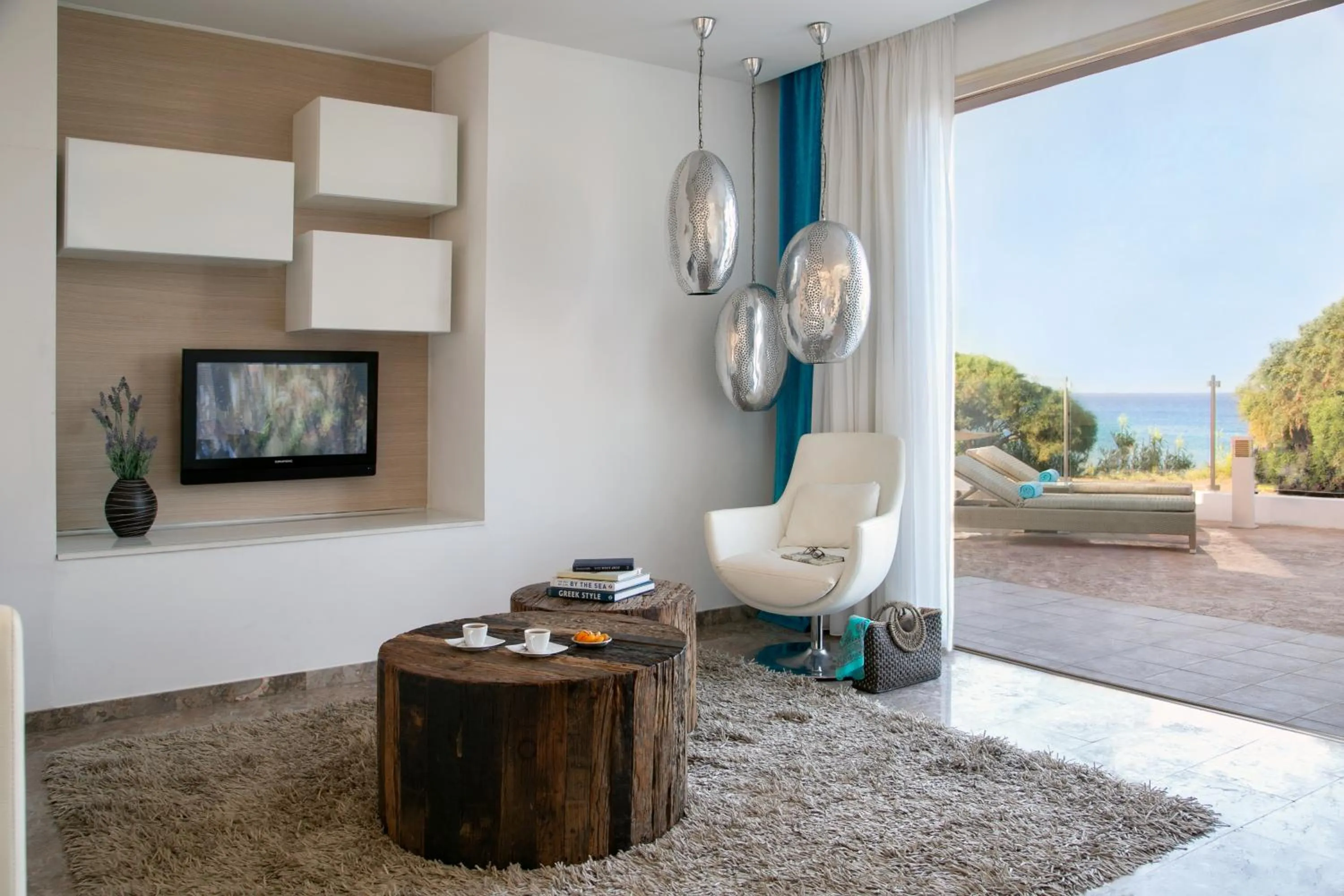 Patio in Althea Kalamies Luxury Villas