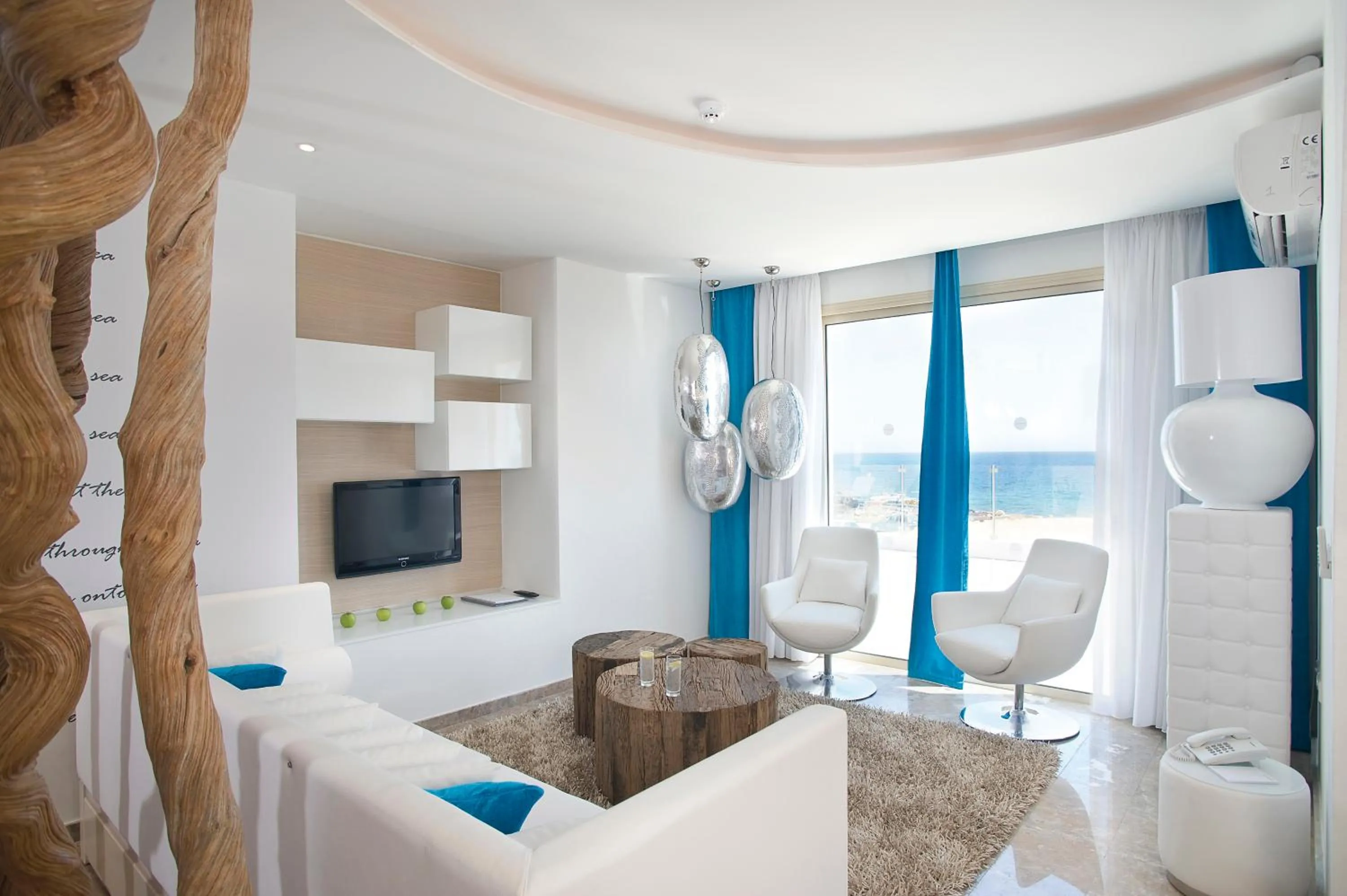 TV and multimedia in Althea Kalamies Luxury Villas