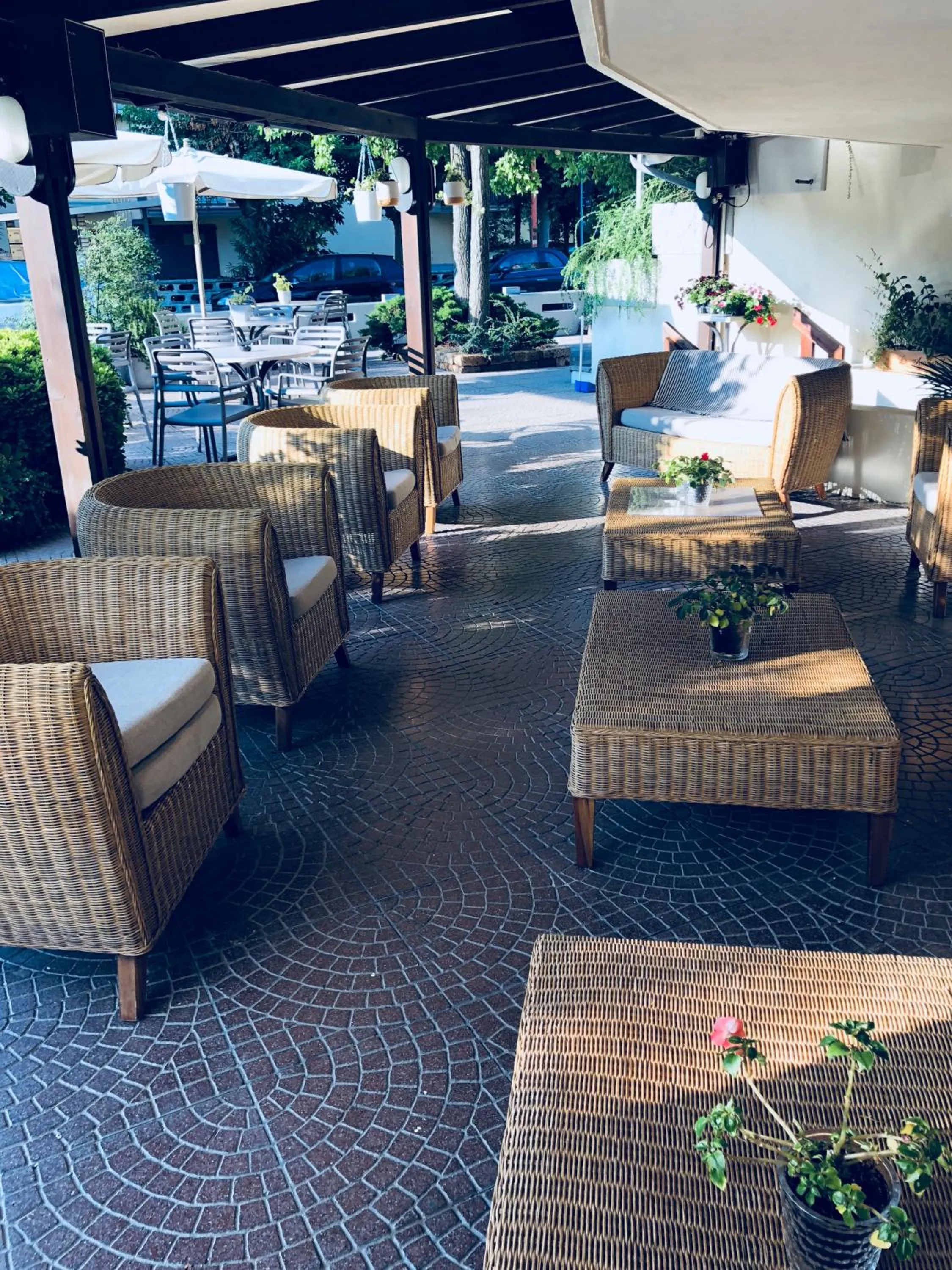 Patio in Hotel Aplo - Breakfast Experience