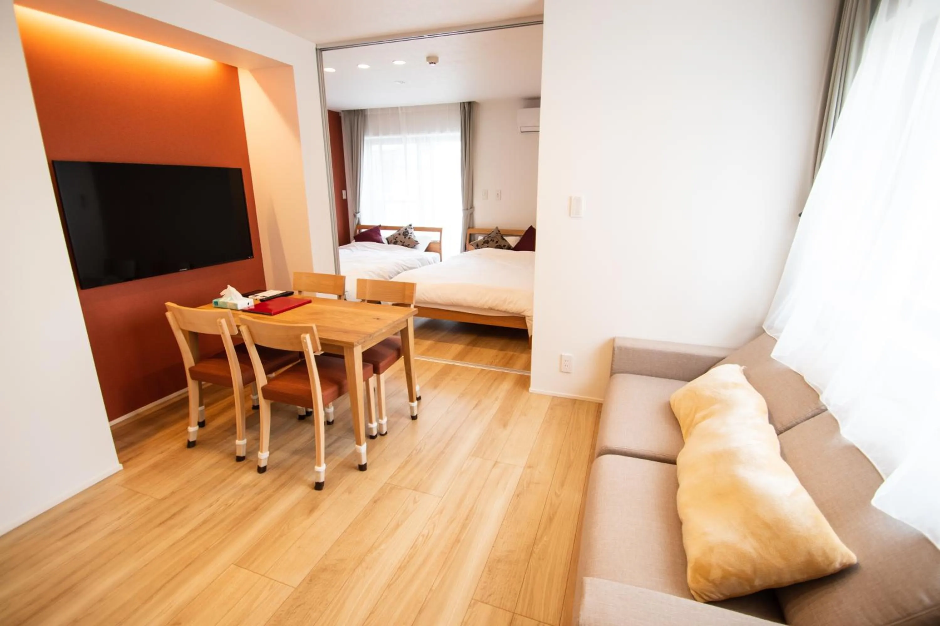 Bed in Apartment Hotel Tenjin TUMUGU