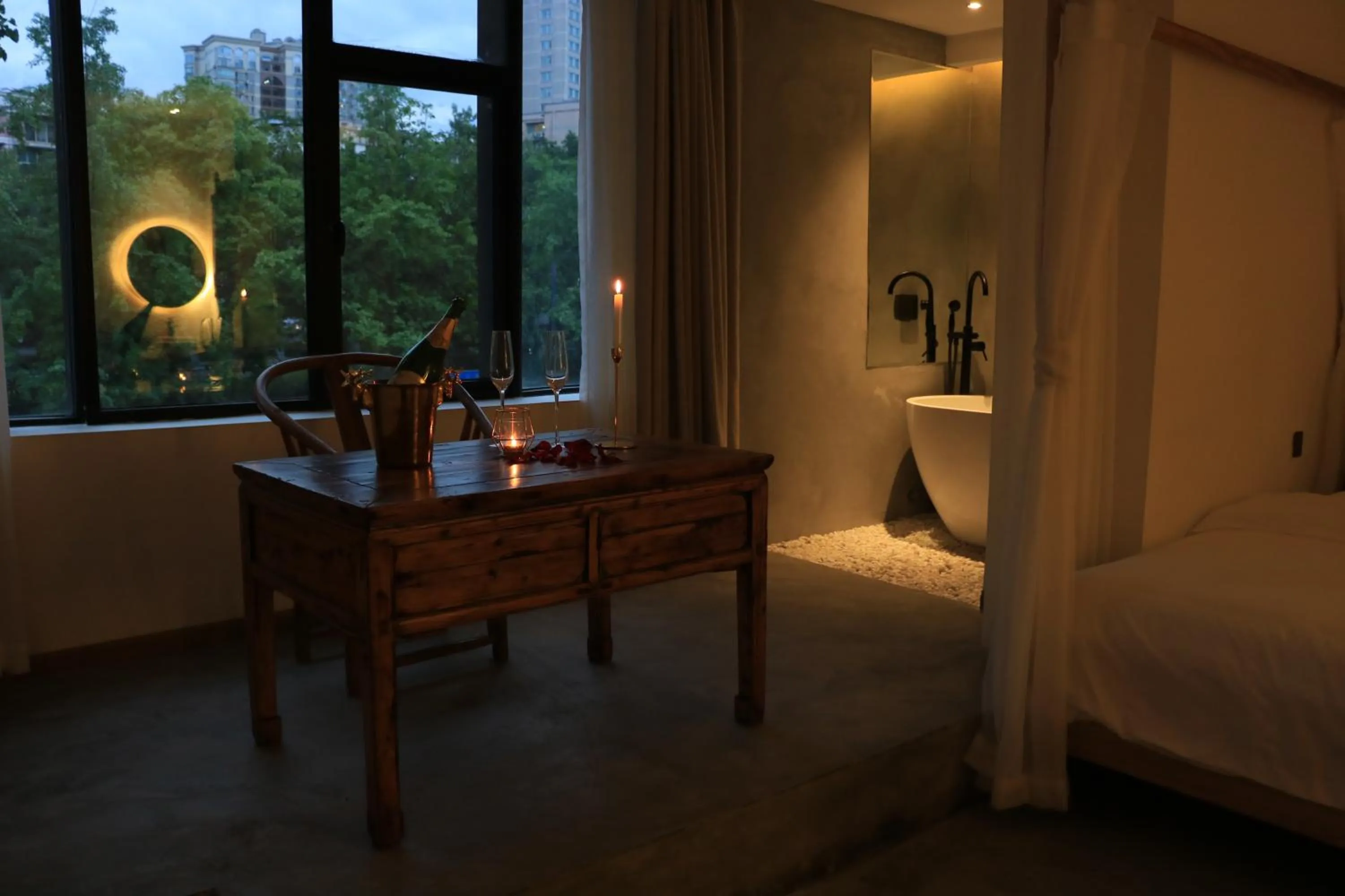 Bed in Moonlight Hotel