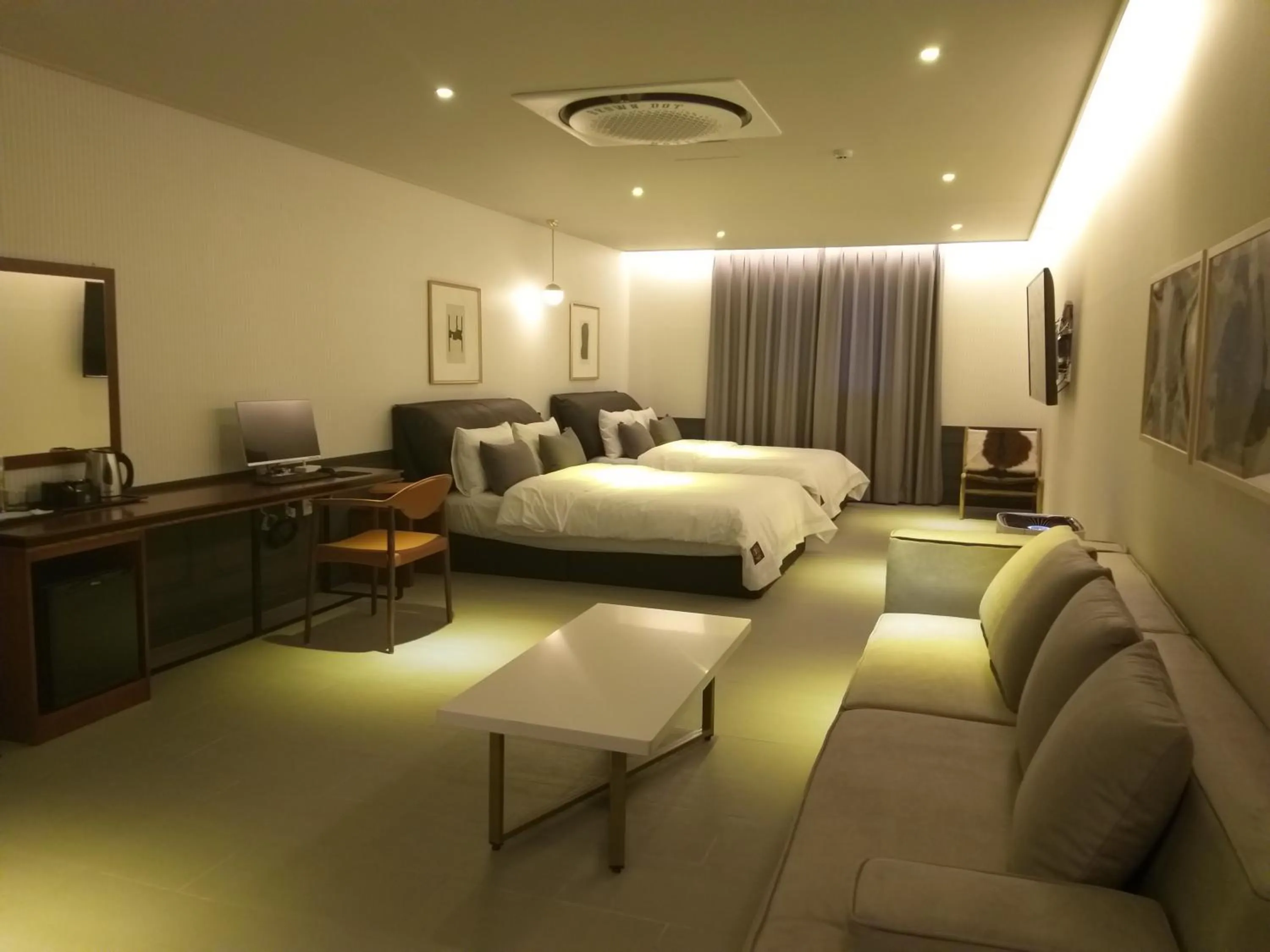 Bed in Brown Dot Hotel Gyeongju