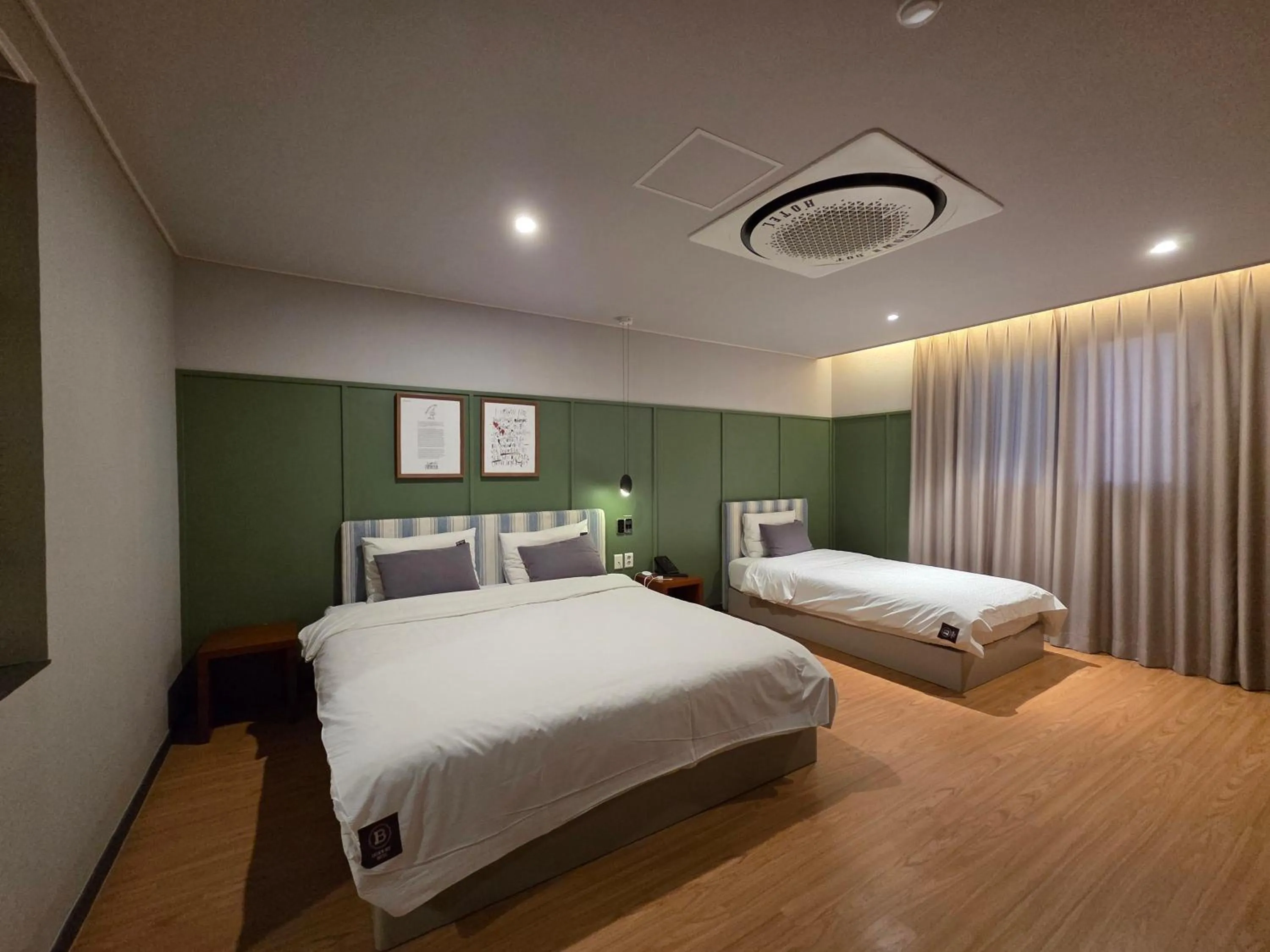 Bed in Brown Dot Hotel Gyeongju