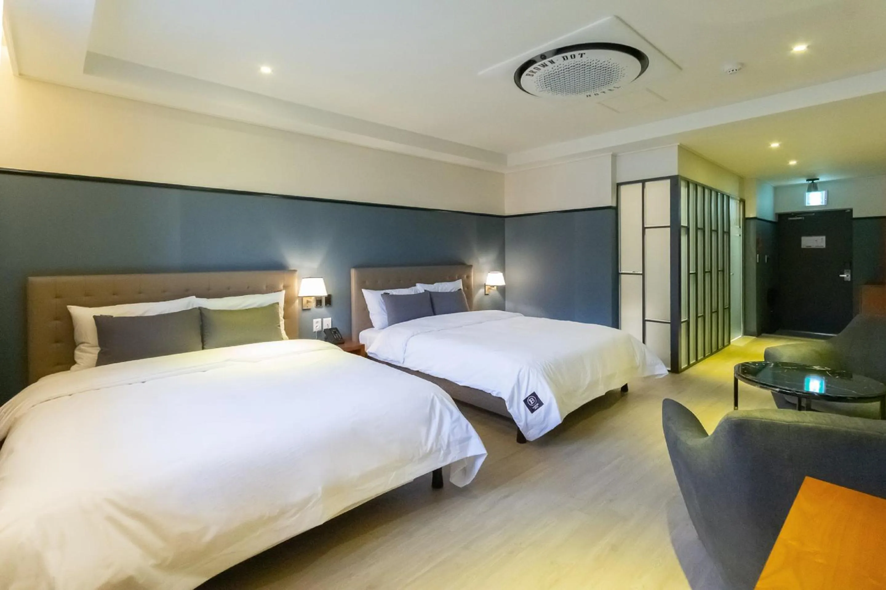 Bed in Brown Dot Hotel Gyeongju