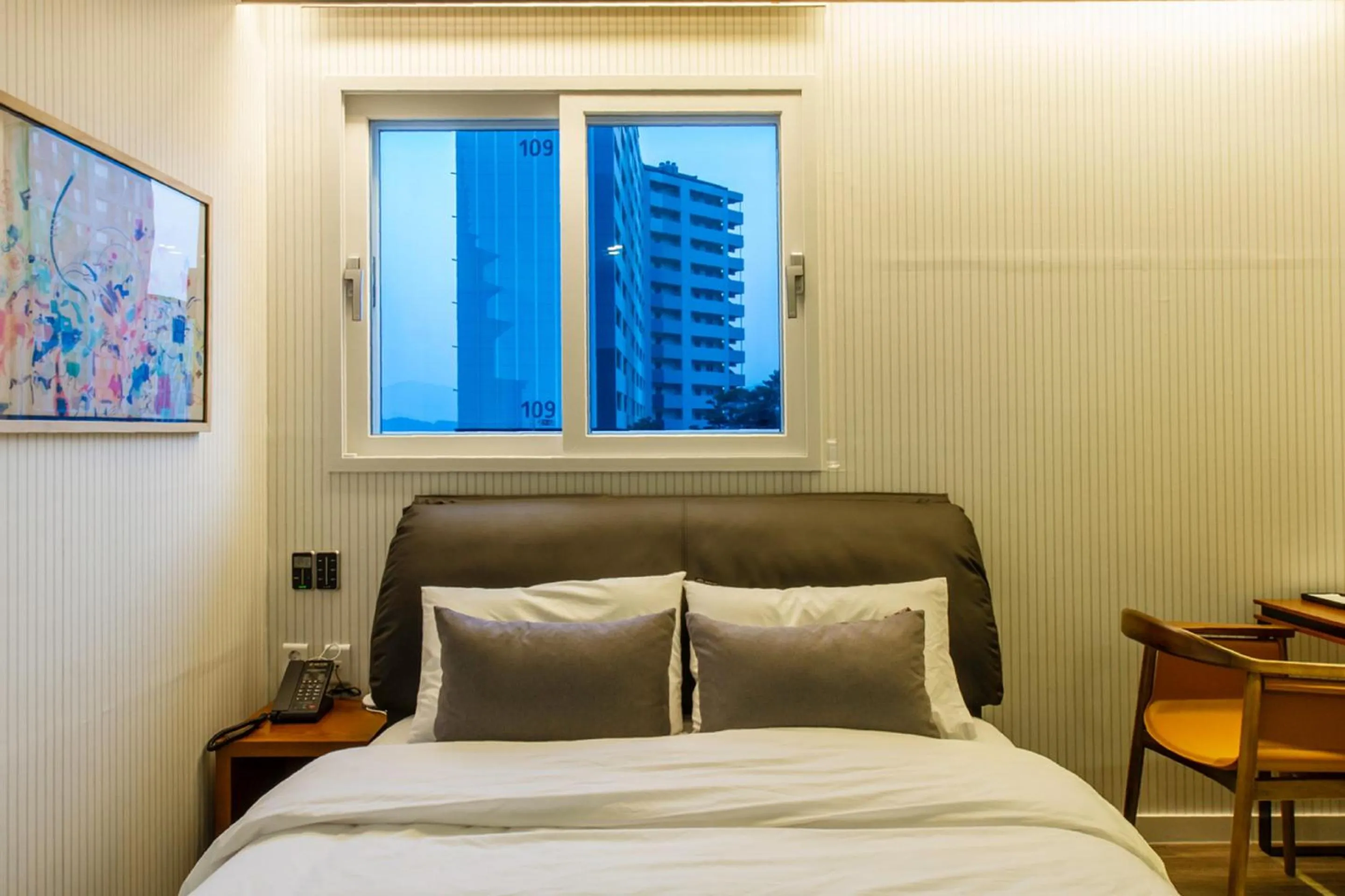 Bed in Brown Dot Hotel Gyeongju