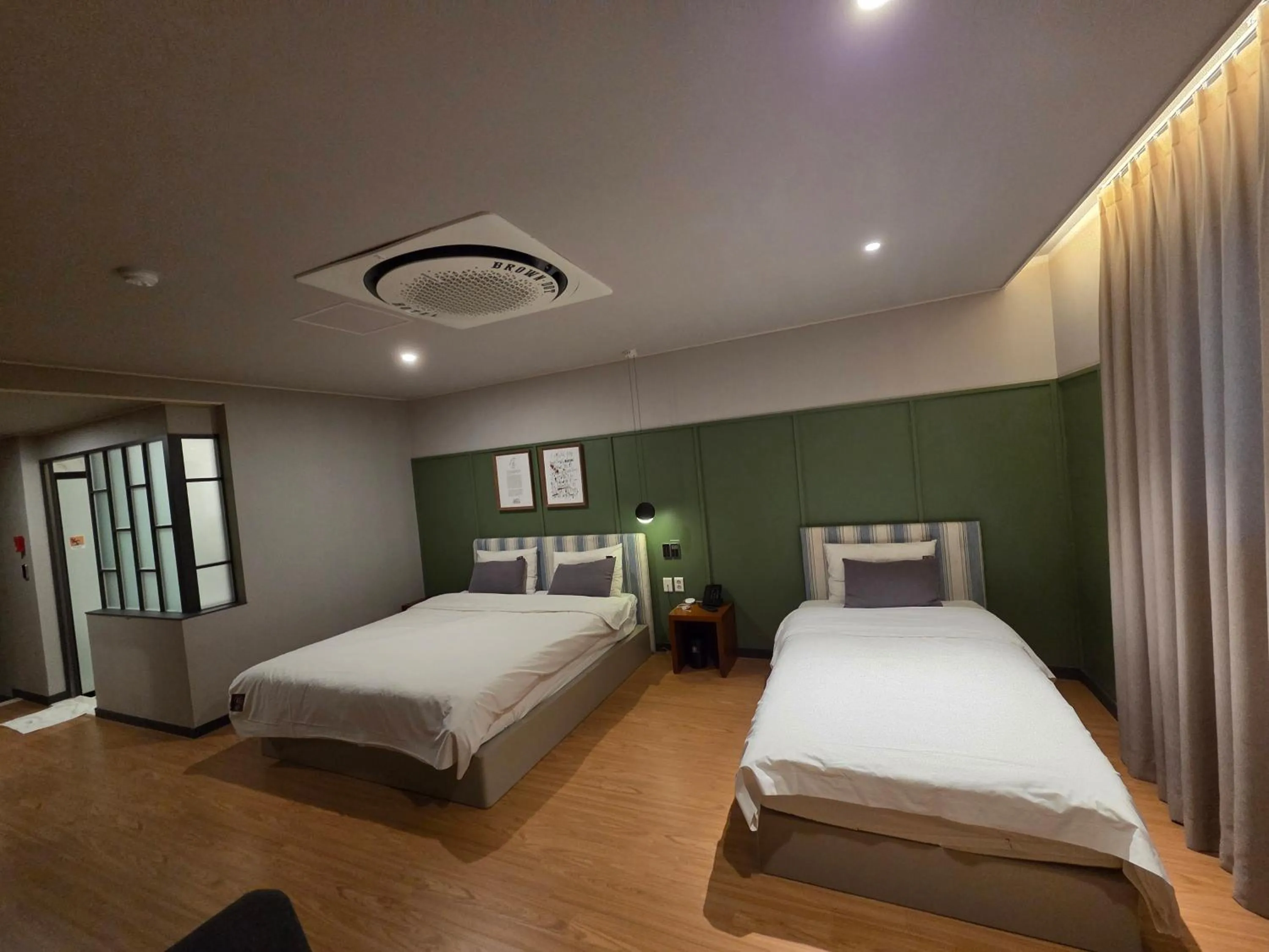 Bed in Brown Dot Hotel Gyeongju