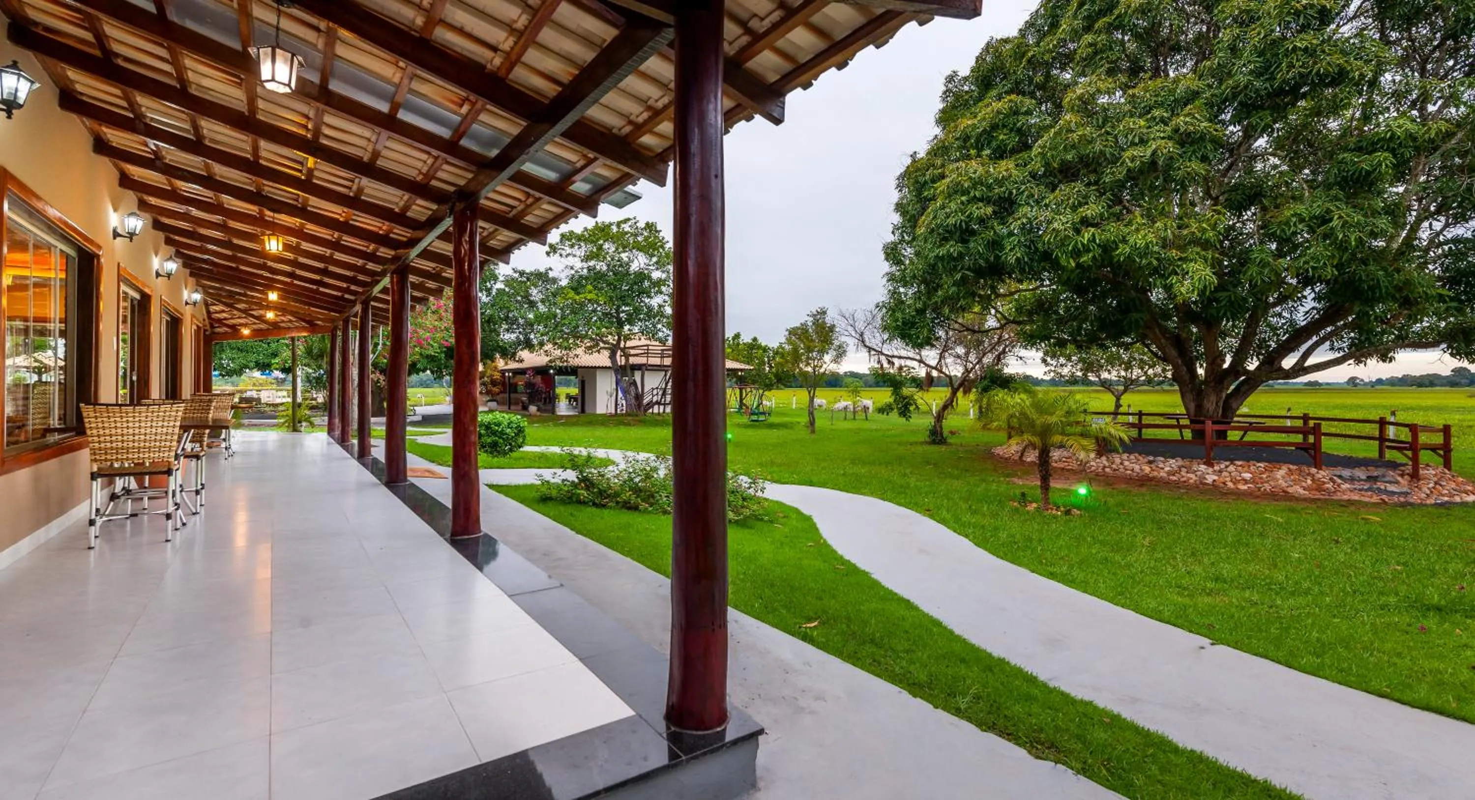 Garden in Pousada Piuval