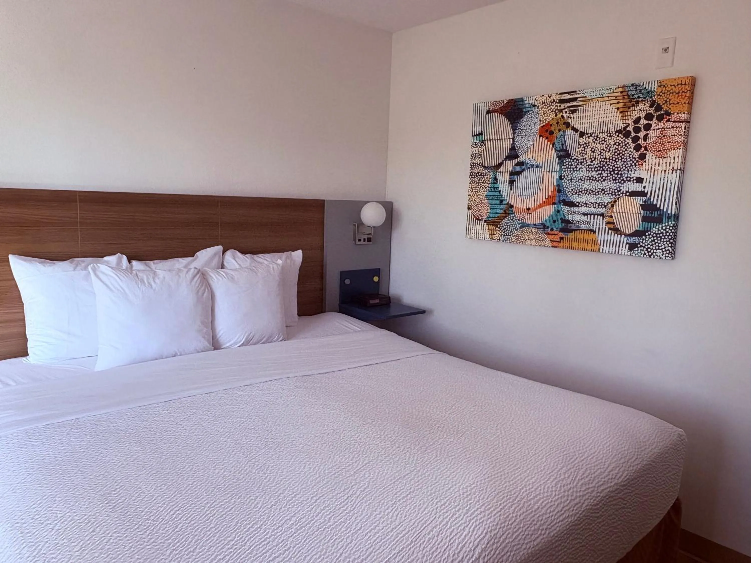 Bed in Microtel Inn & Suites by Wyndham Denver Airport