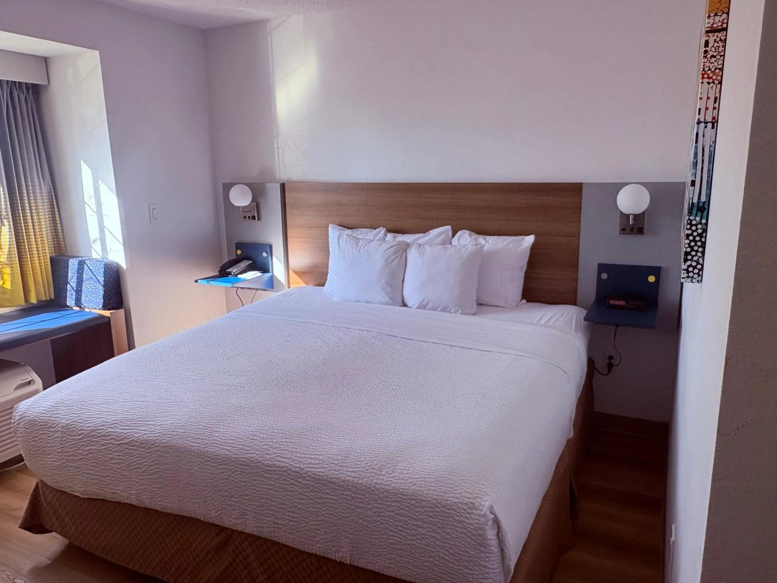 Bed in Microtel Inn & Suites by Wyndham Denver Airport