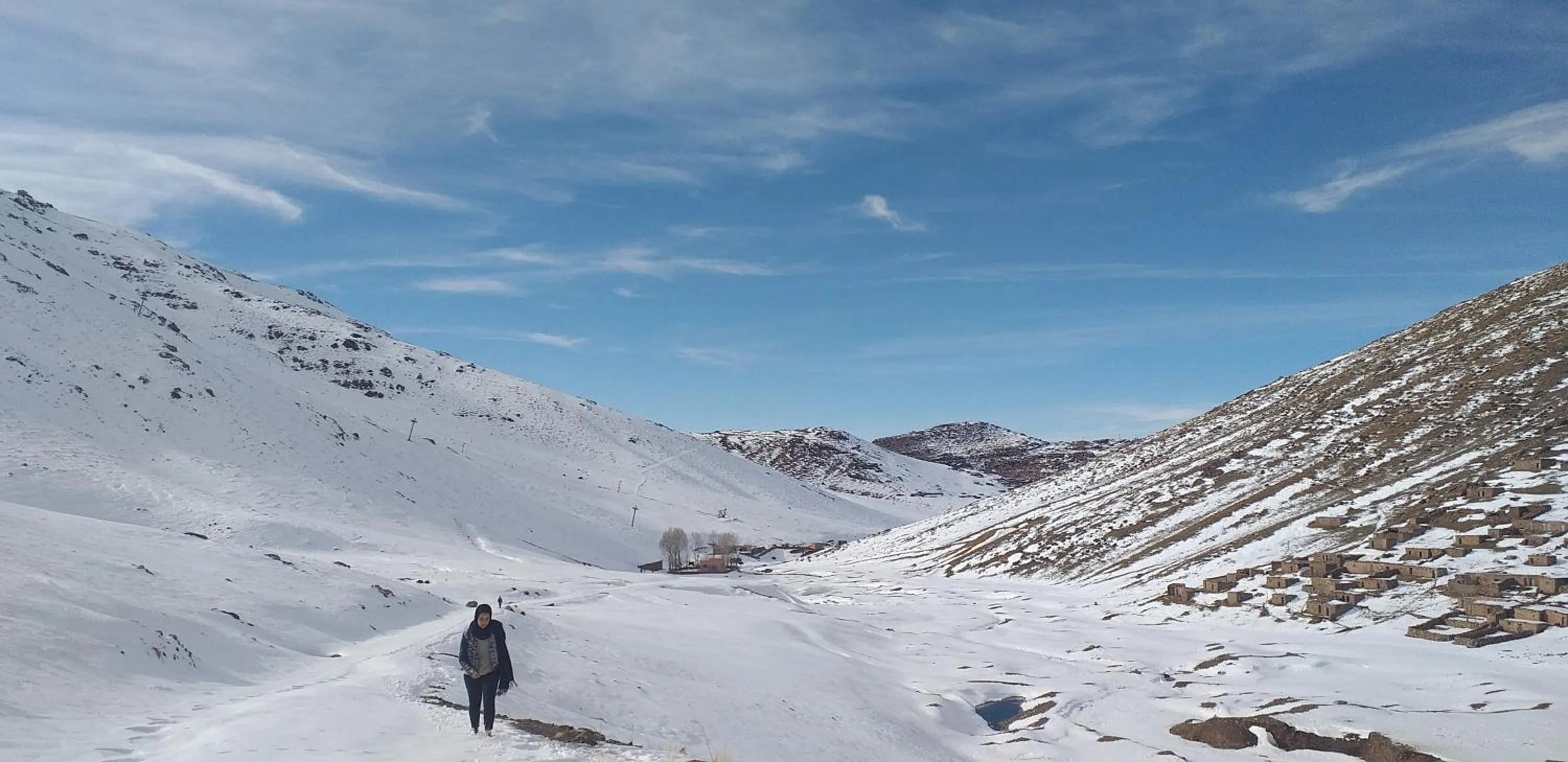 Skiing in Gite Angour Tacheddirt