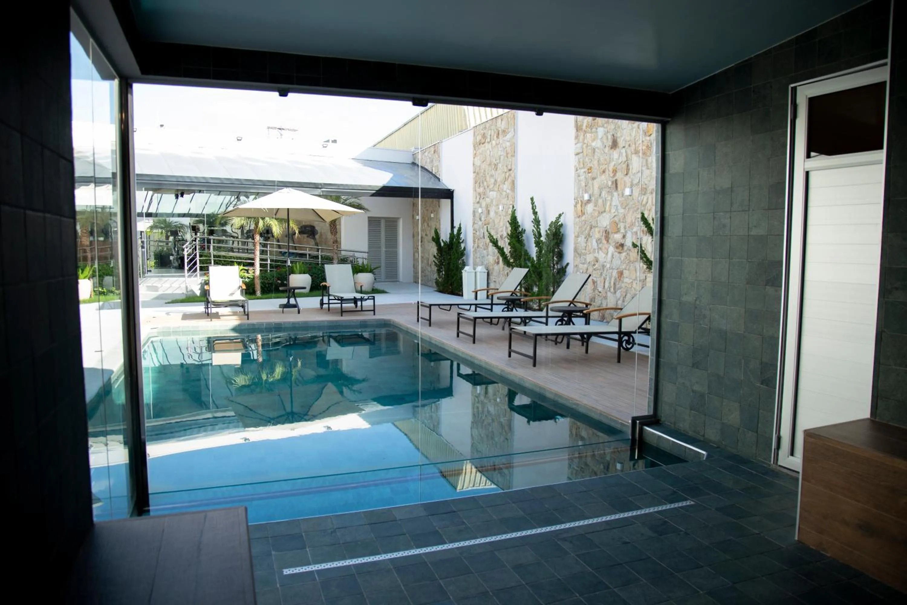 Pool view in Hotel Florença