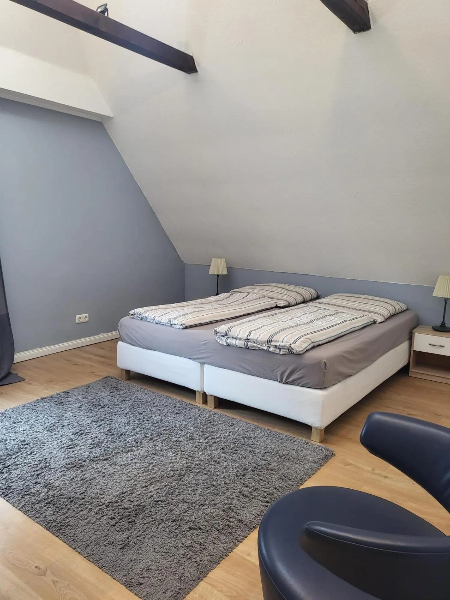 Bed in Ferienhaus Strandoase
