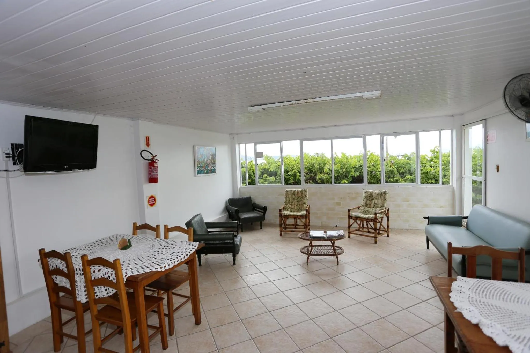 Seating area in Pousada Oceânica