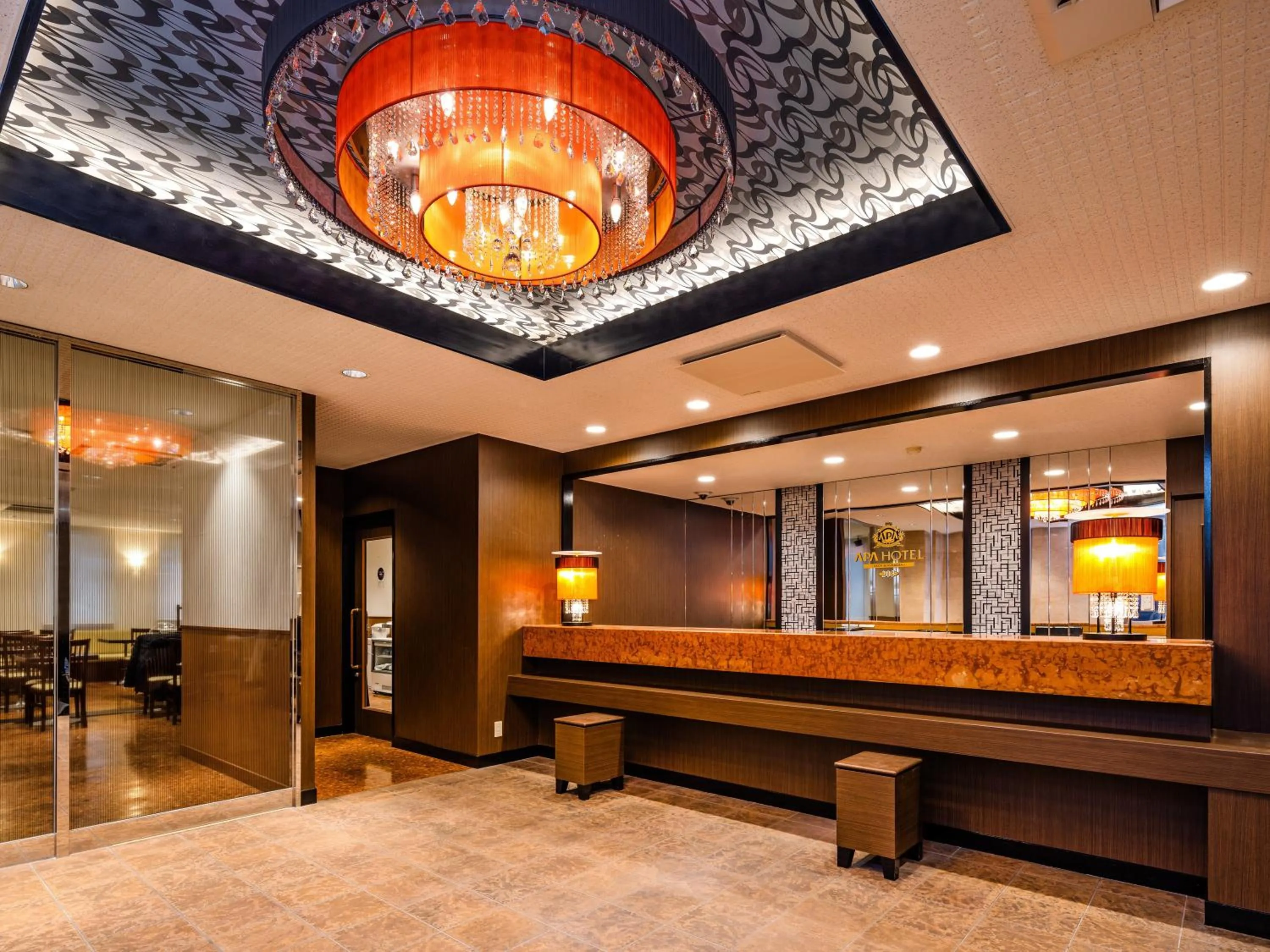 Lobby or reception in APA Hotel Akita Senshu Koen