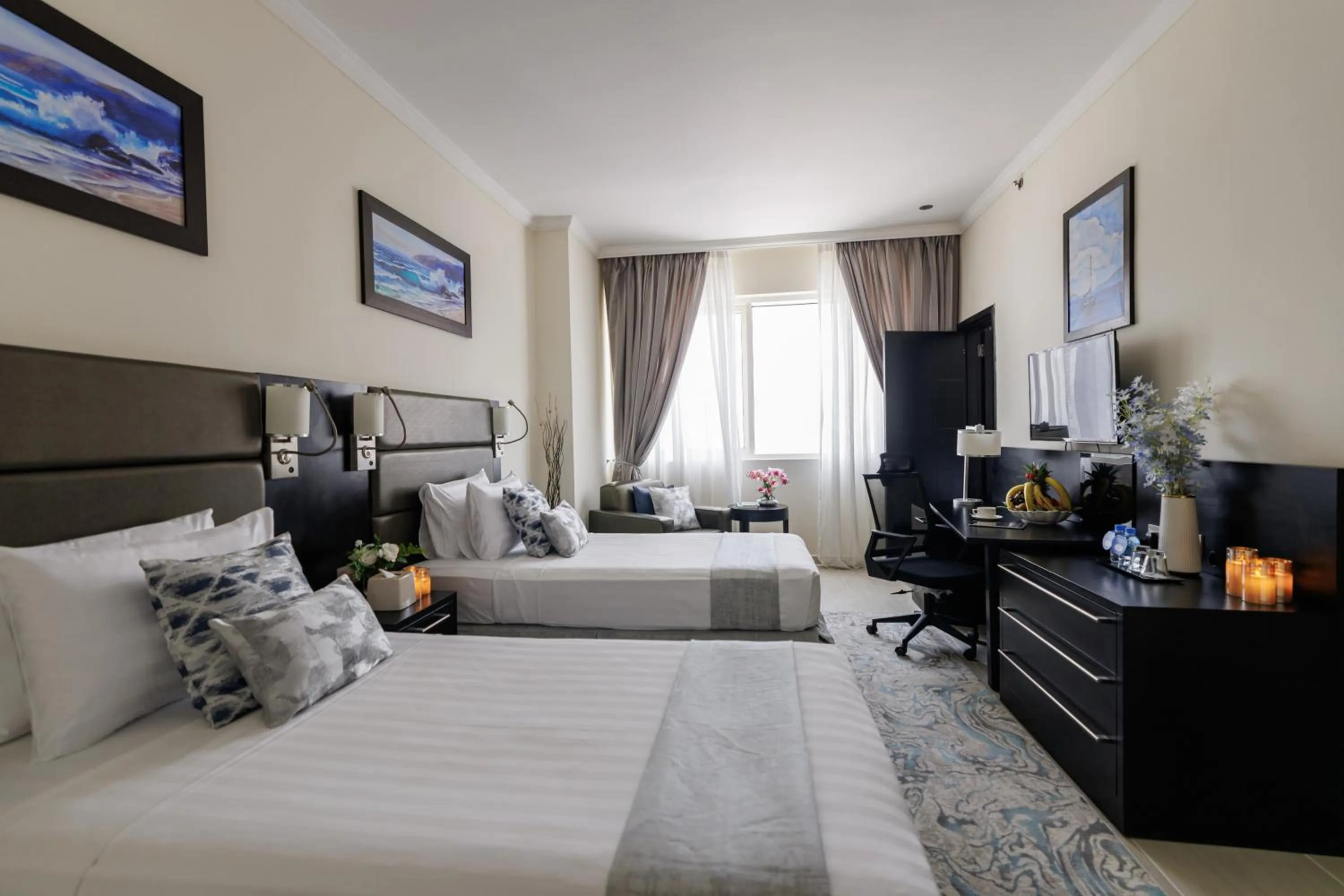 Bed in The Royal Riviera Hotel Doha