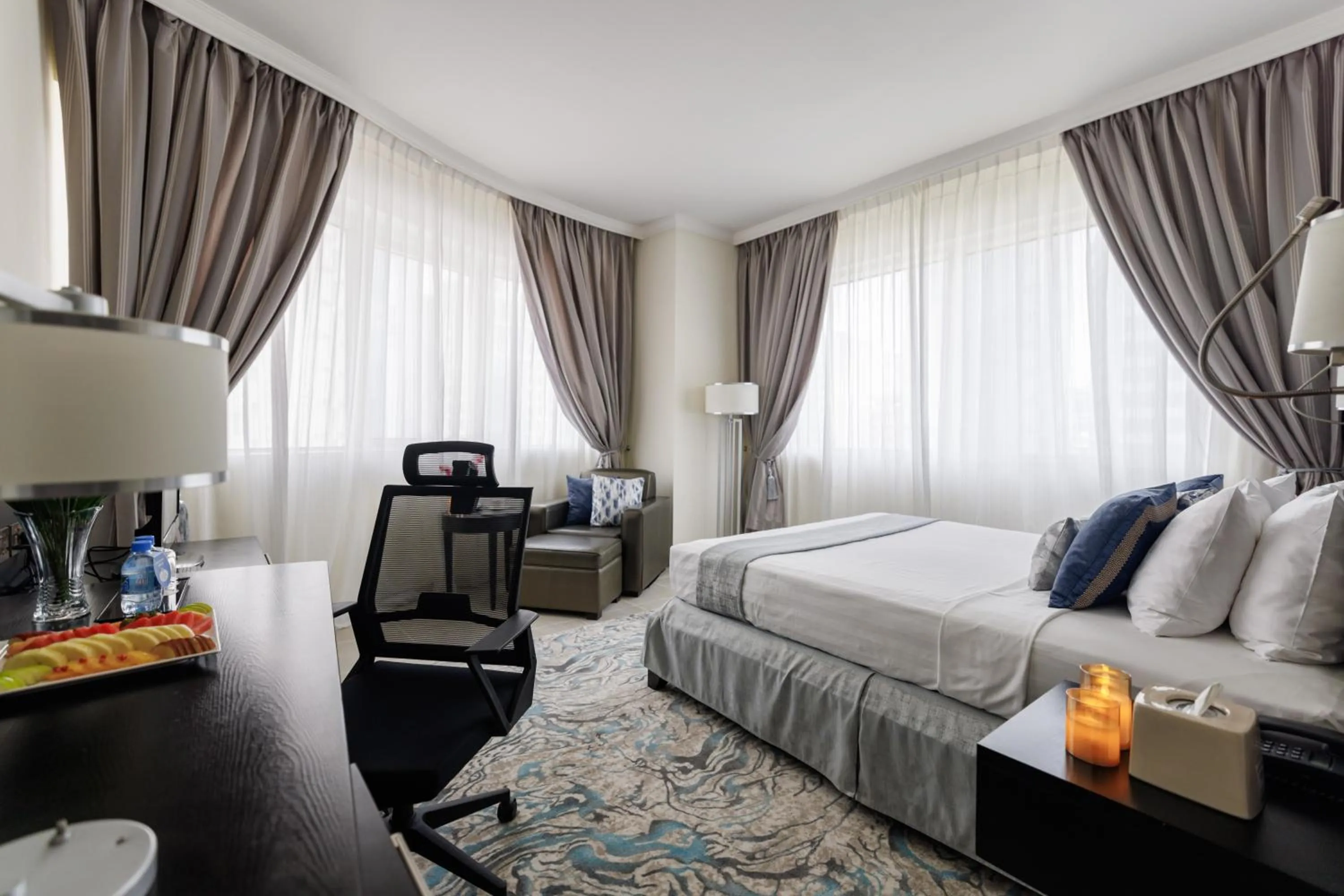 Bed in The Royal Riviera Hotel Doha