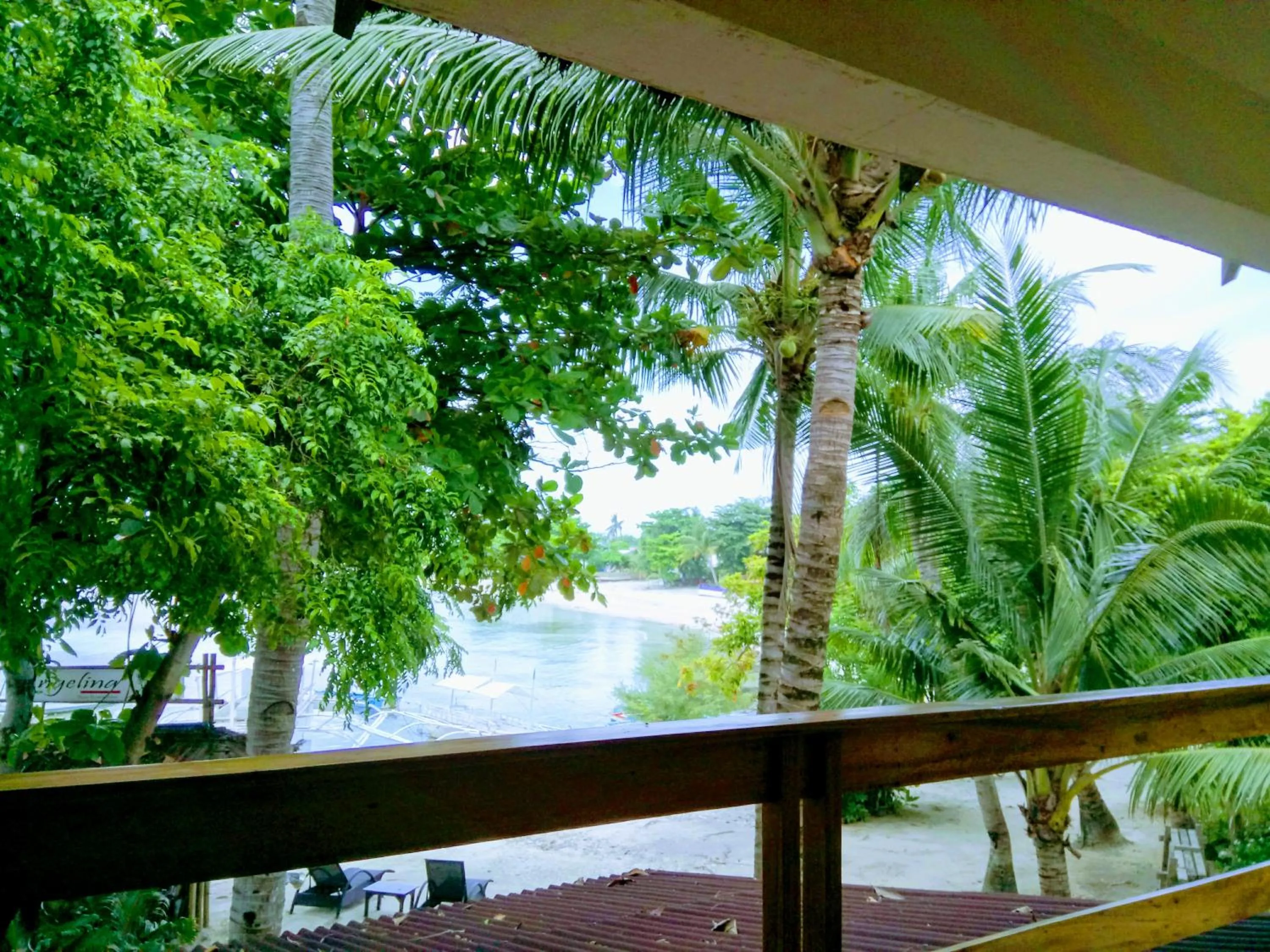 Balcony/Terrace in Angelina Beach Resort & Italian Restaurant Malapascua