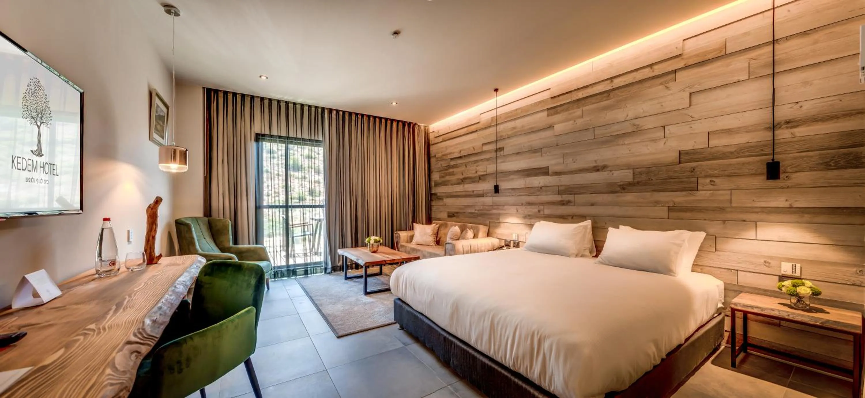 Photo of the whole room, Bed in Kedem Hotel - Adults Only