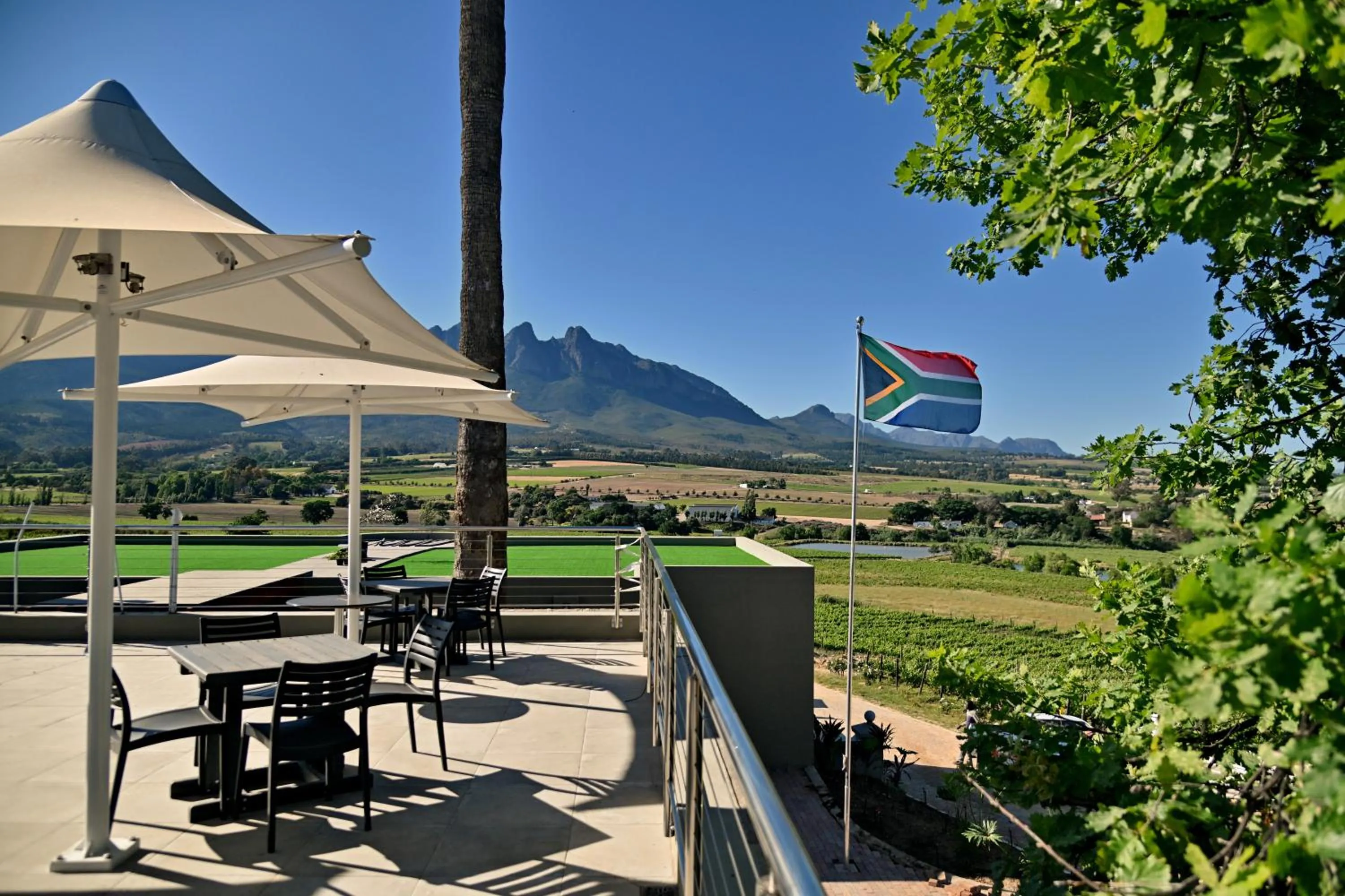 Patio in Val Du Charron Wine & Leisure Estate