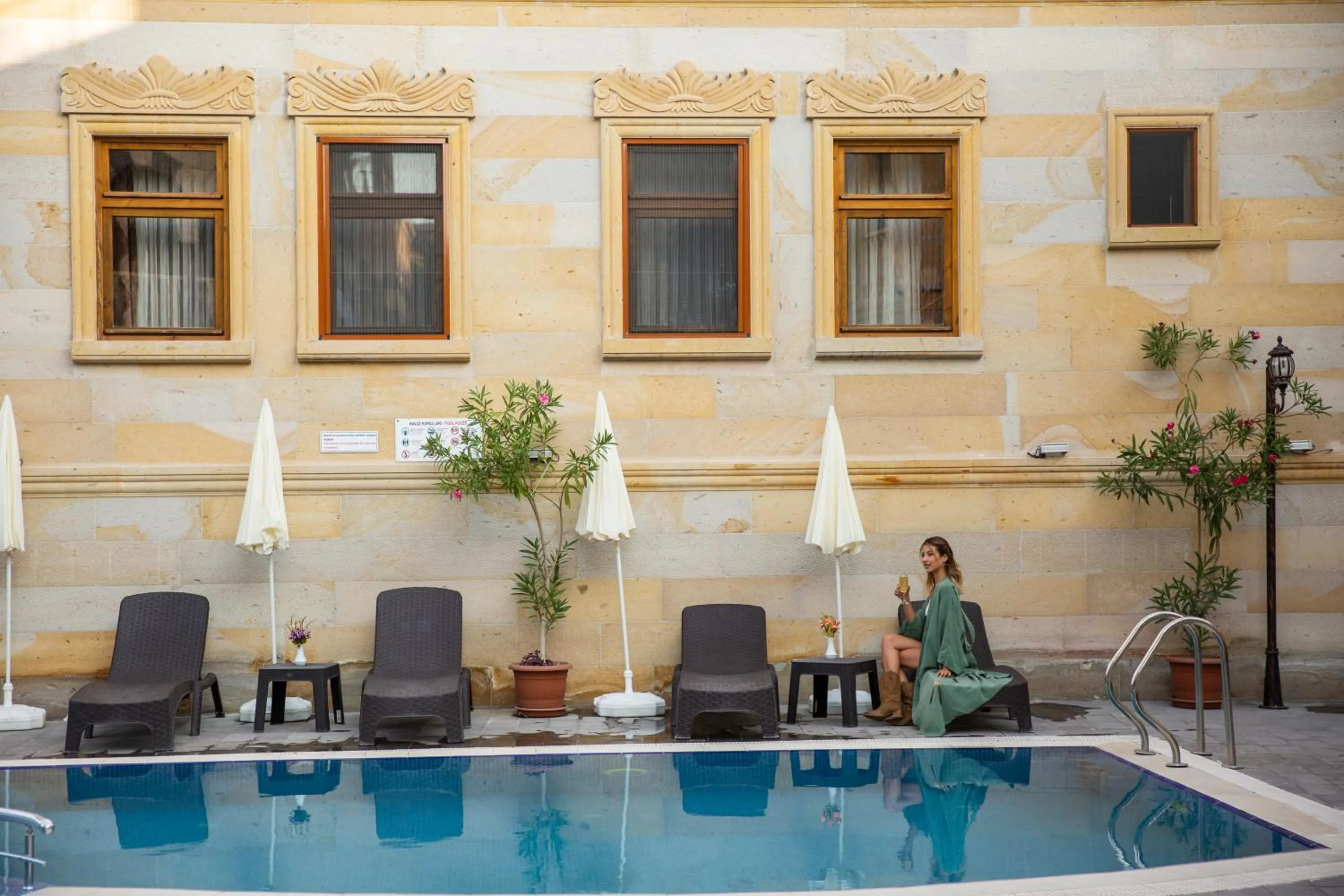 Swimming pool in Göreme Reva Hotel
