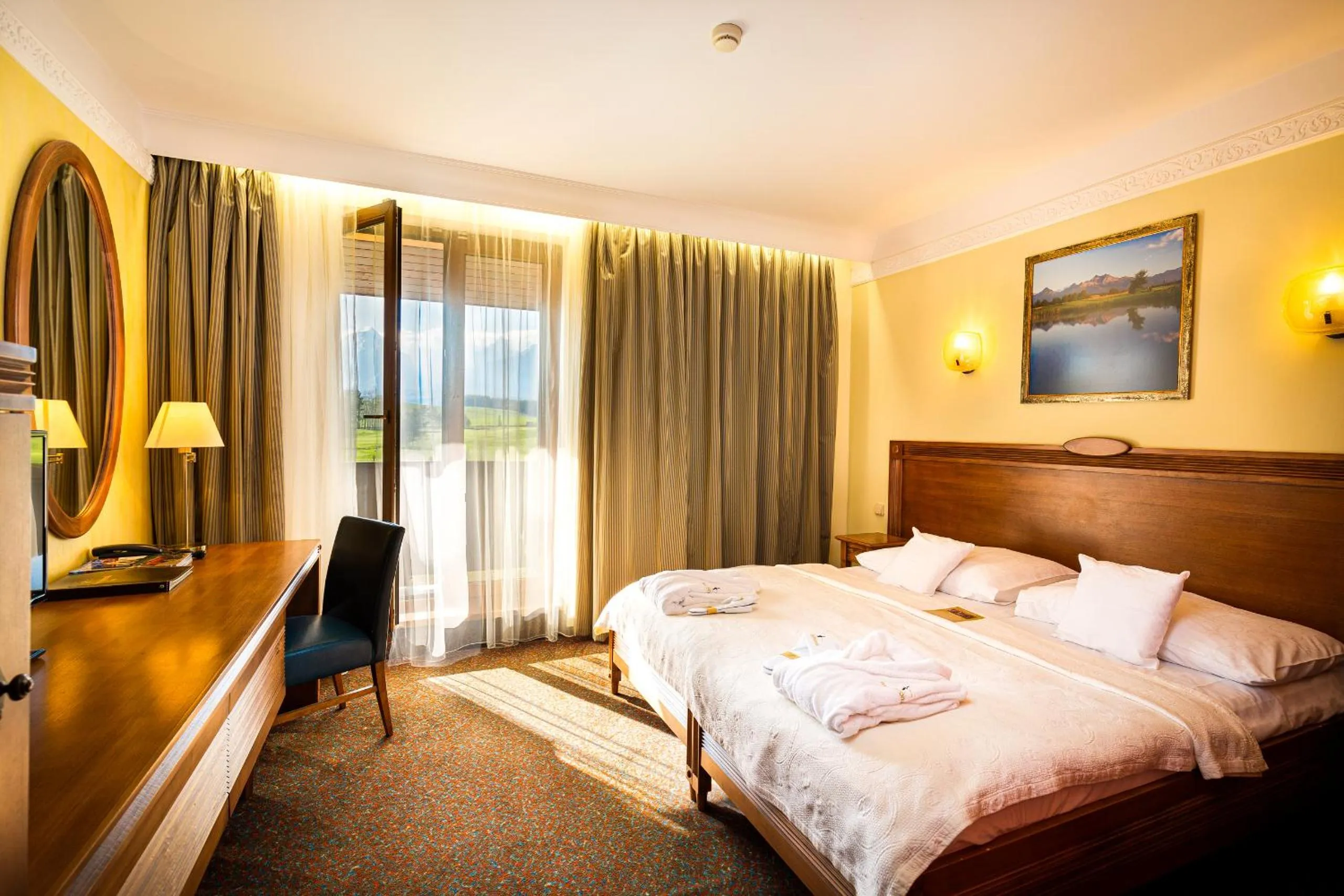 Bed in Hotel International