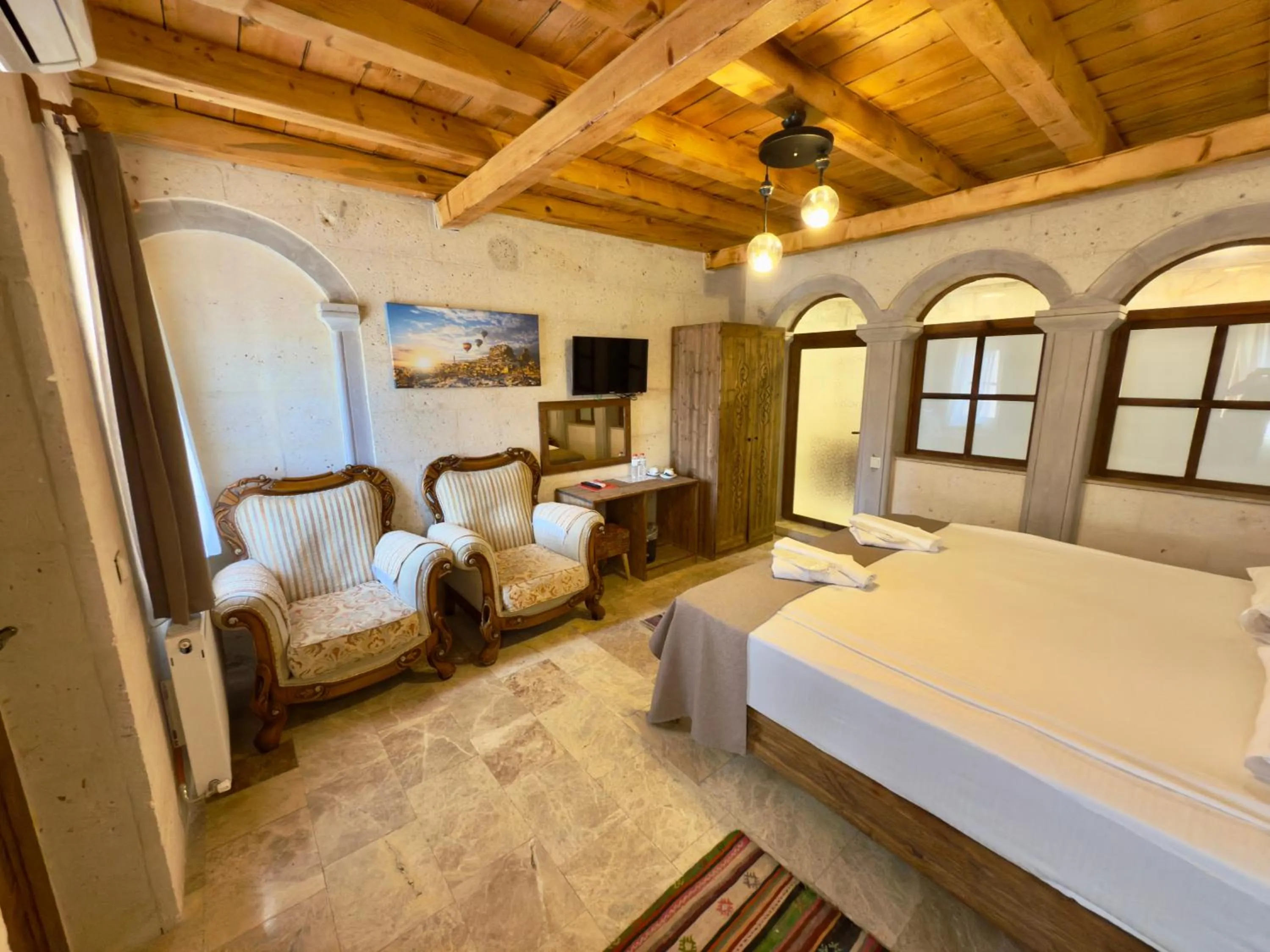 TV and multimedia, Bed in Cappadocia Caves Hotel