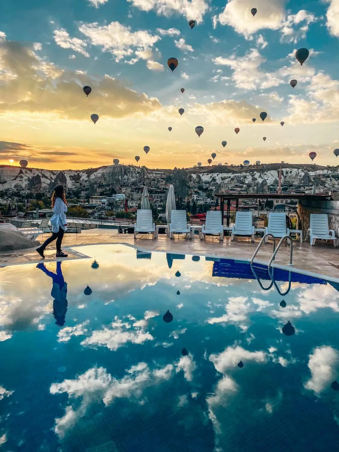 Bird's eye view in Cappadocia Caves Hotel