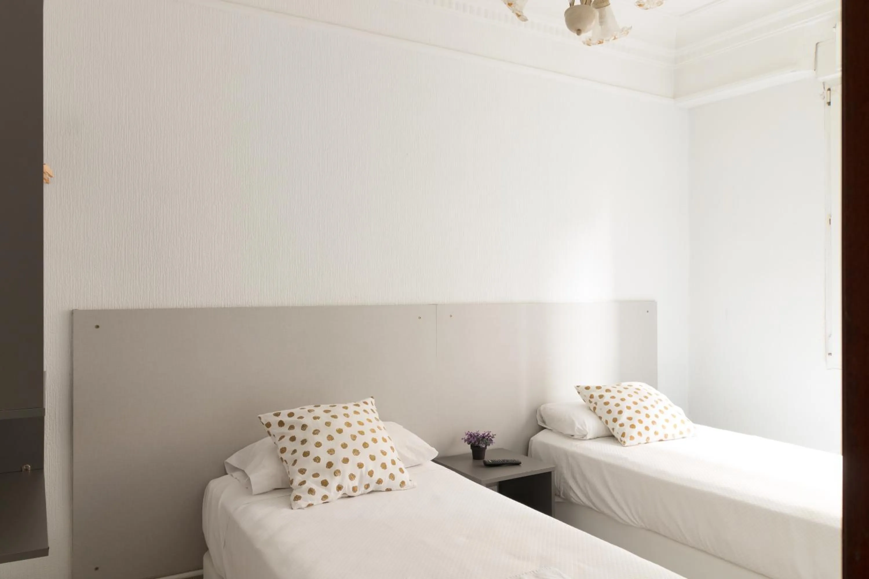 Bed in Pensión Arias