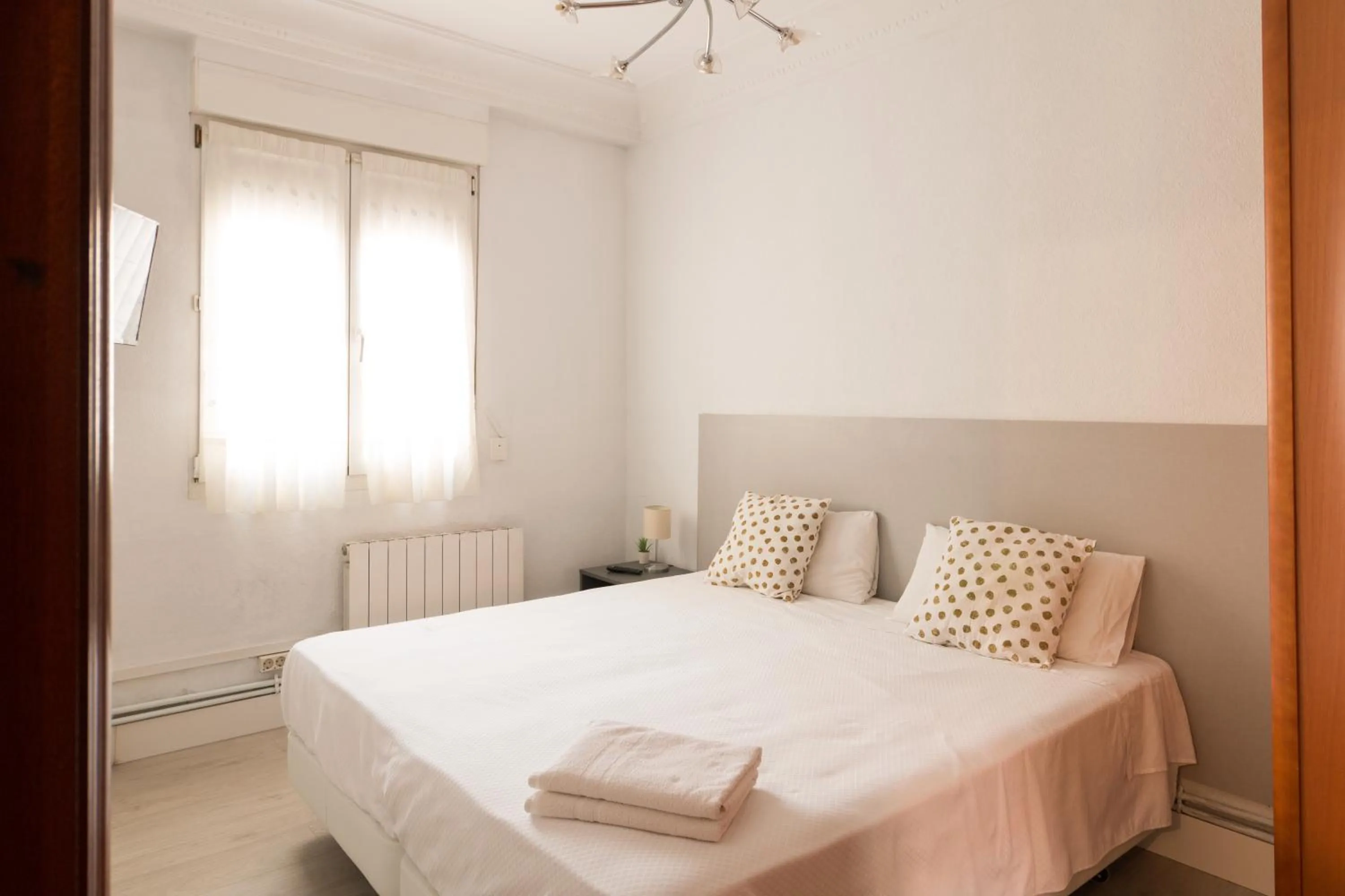 Bed in Pensión Arias