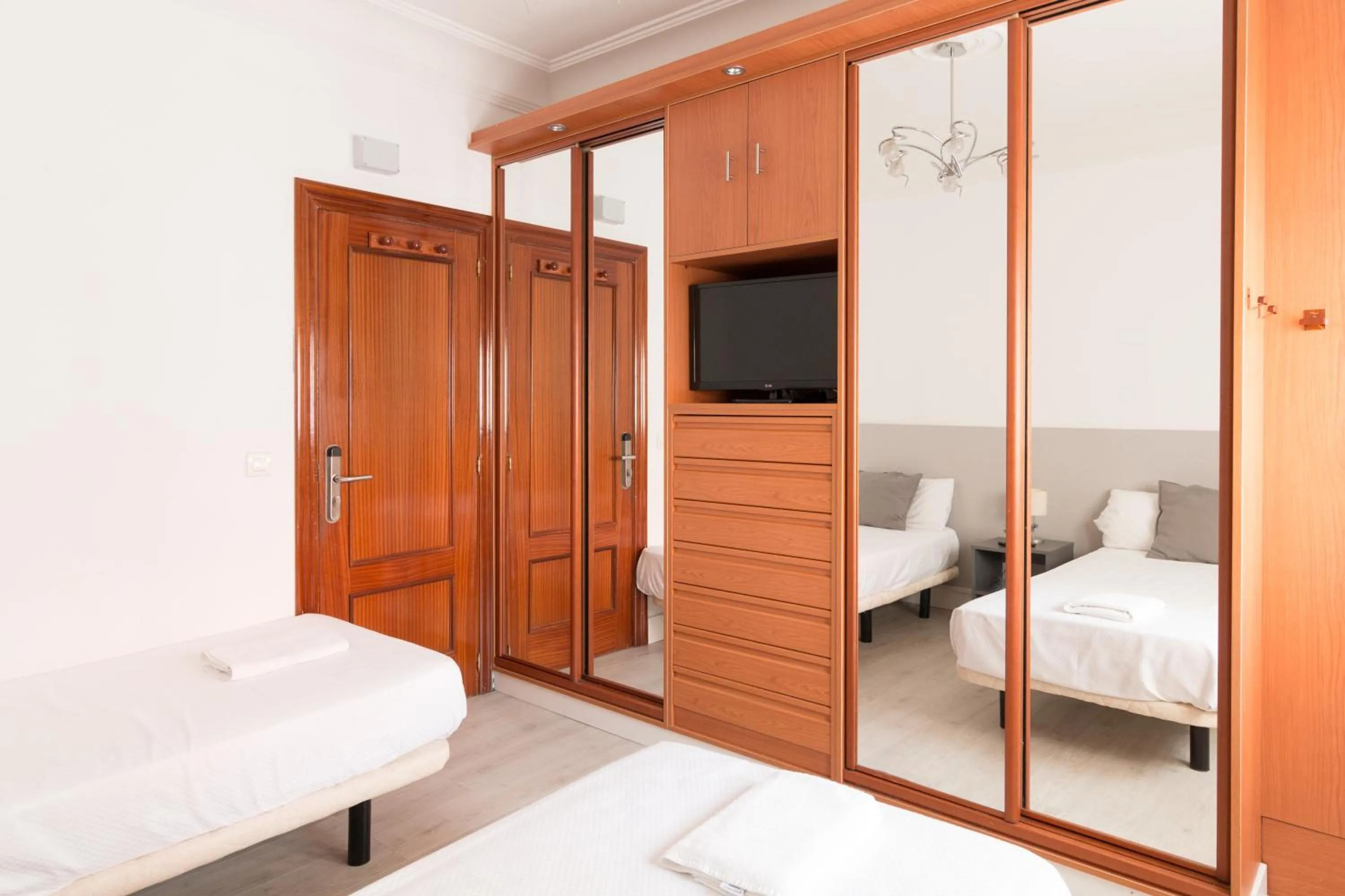 Bed in Pensión Arias