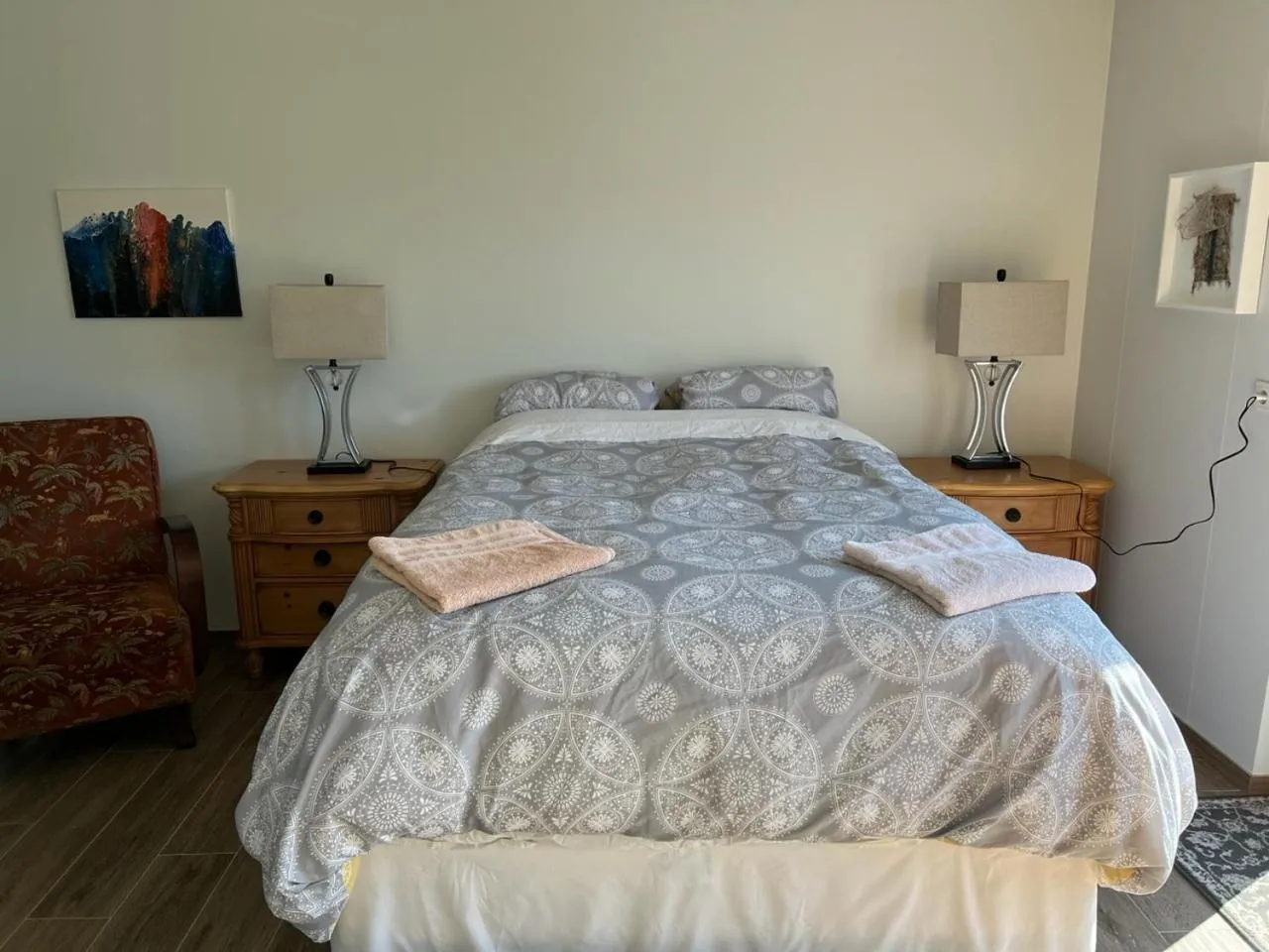 Photo of the whole room, Bed in Lækjarkot Rooms and Cottages with Kitchen