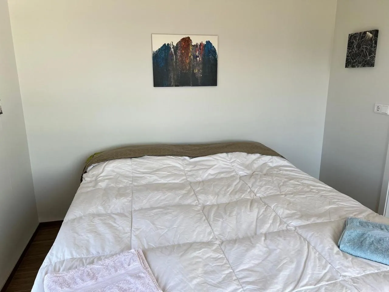 Bed in Lækjarkot Rooms and Cottages with Kitchen