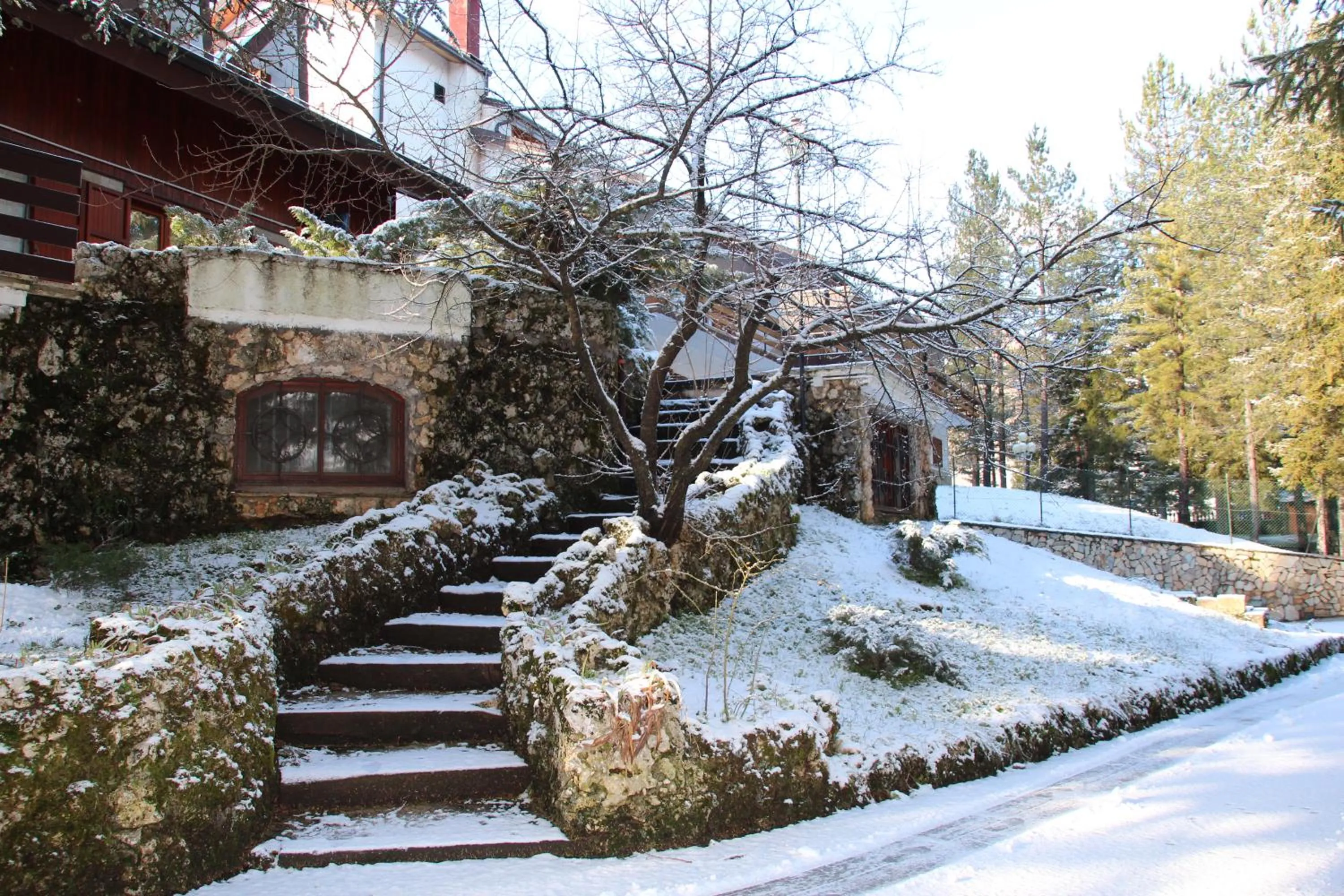 Property building, Winter in Hotel Orso Bianco
