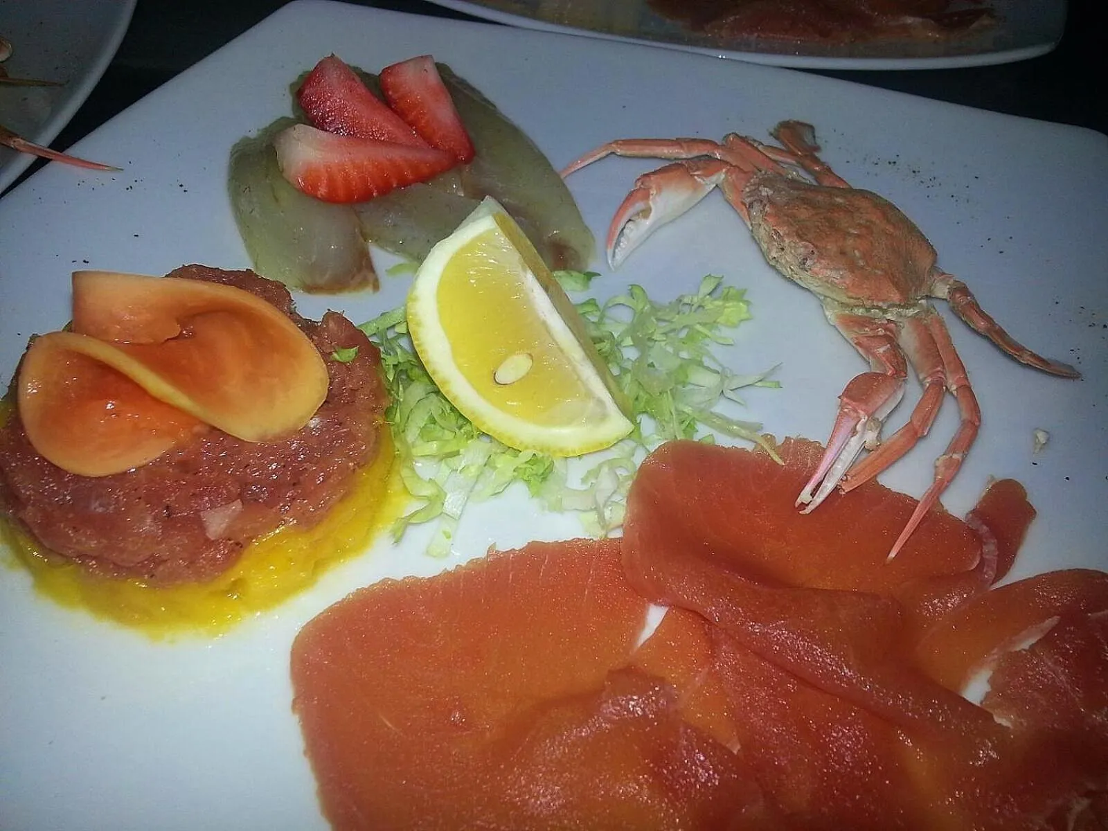 Food in Hotel Orso Bianco