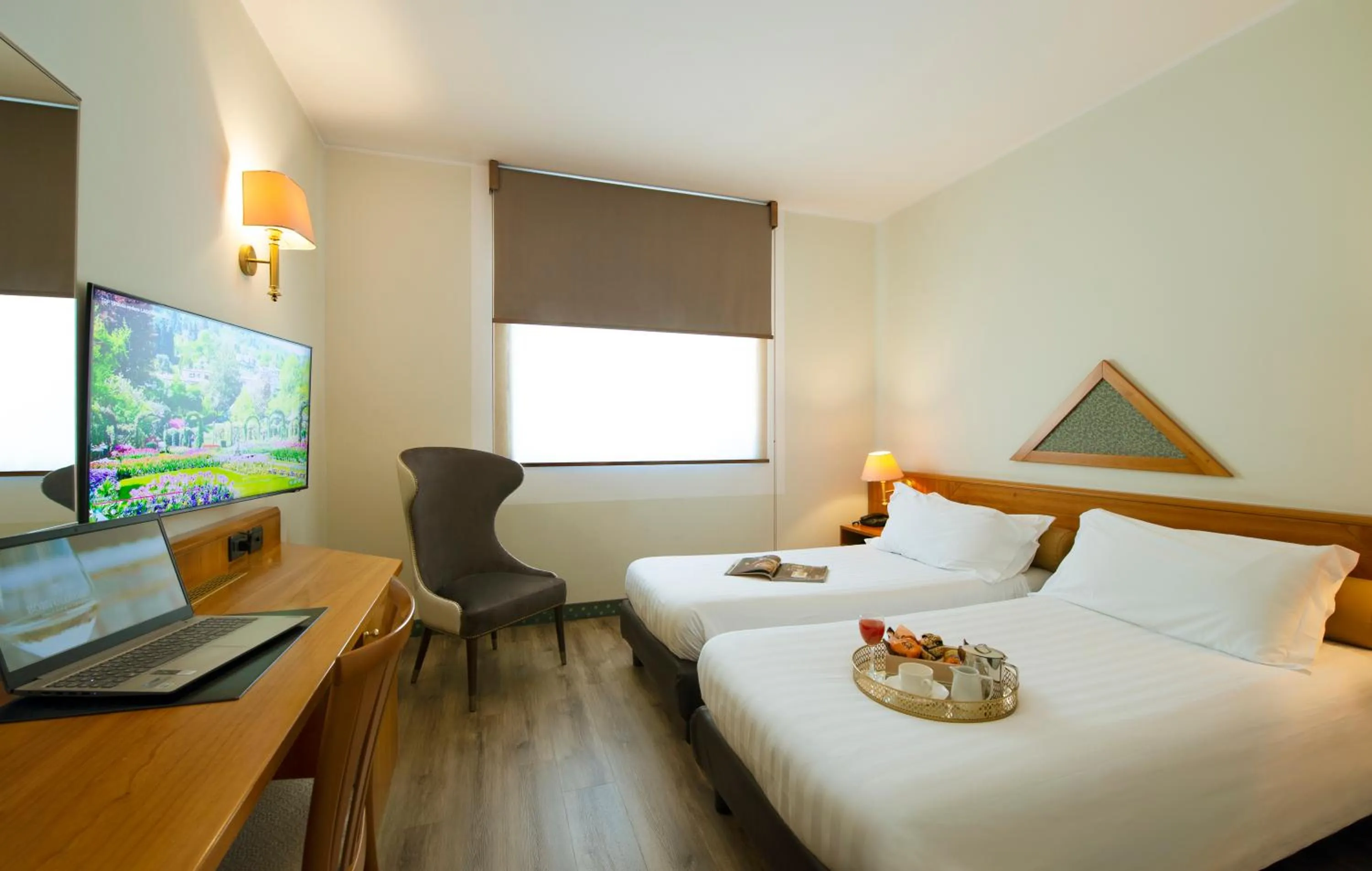 Bed in Castagna Palace Hotel & Restaurant