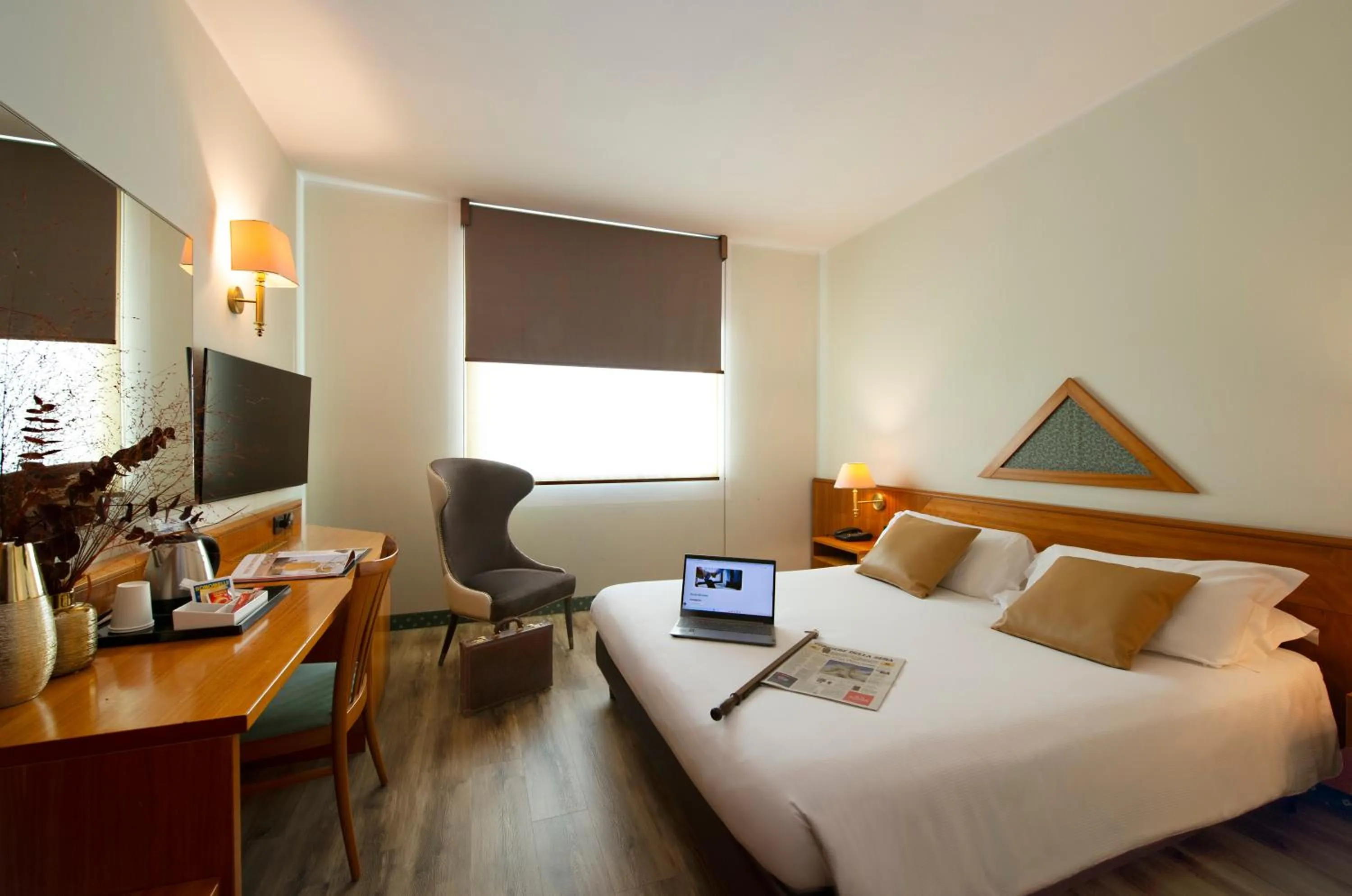 Bed in Castagna Palace Hotel & Restaurant