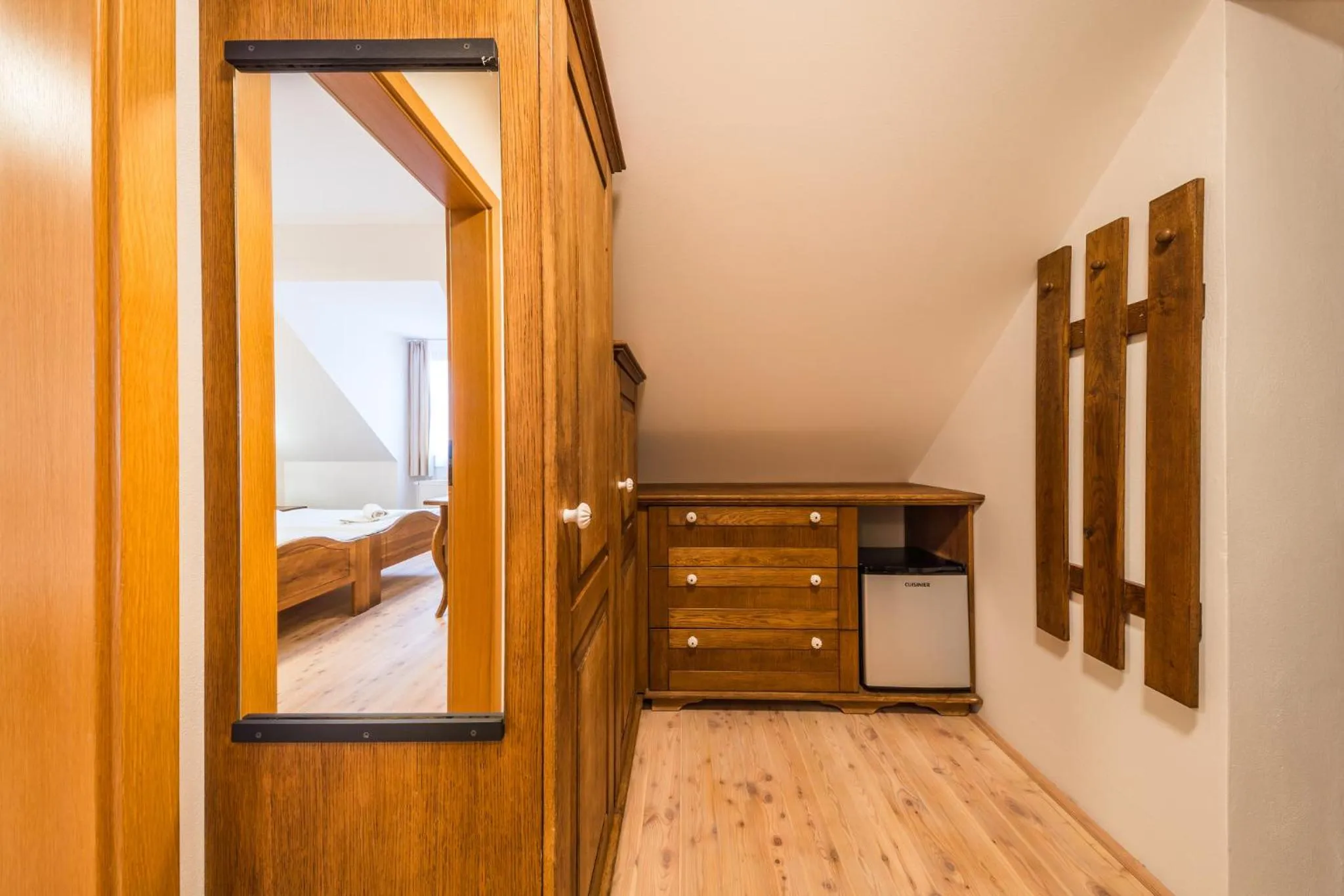 wardrobe, Bed in Bukovanský mlýn