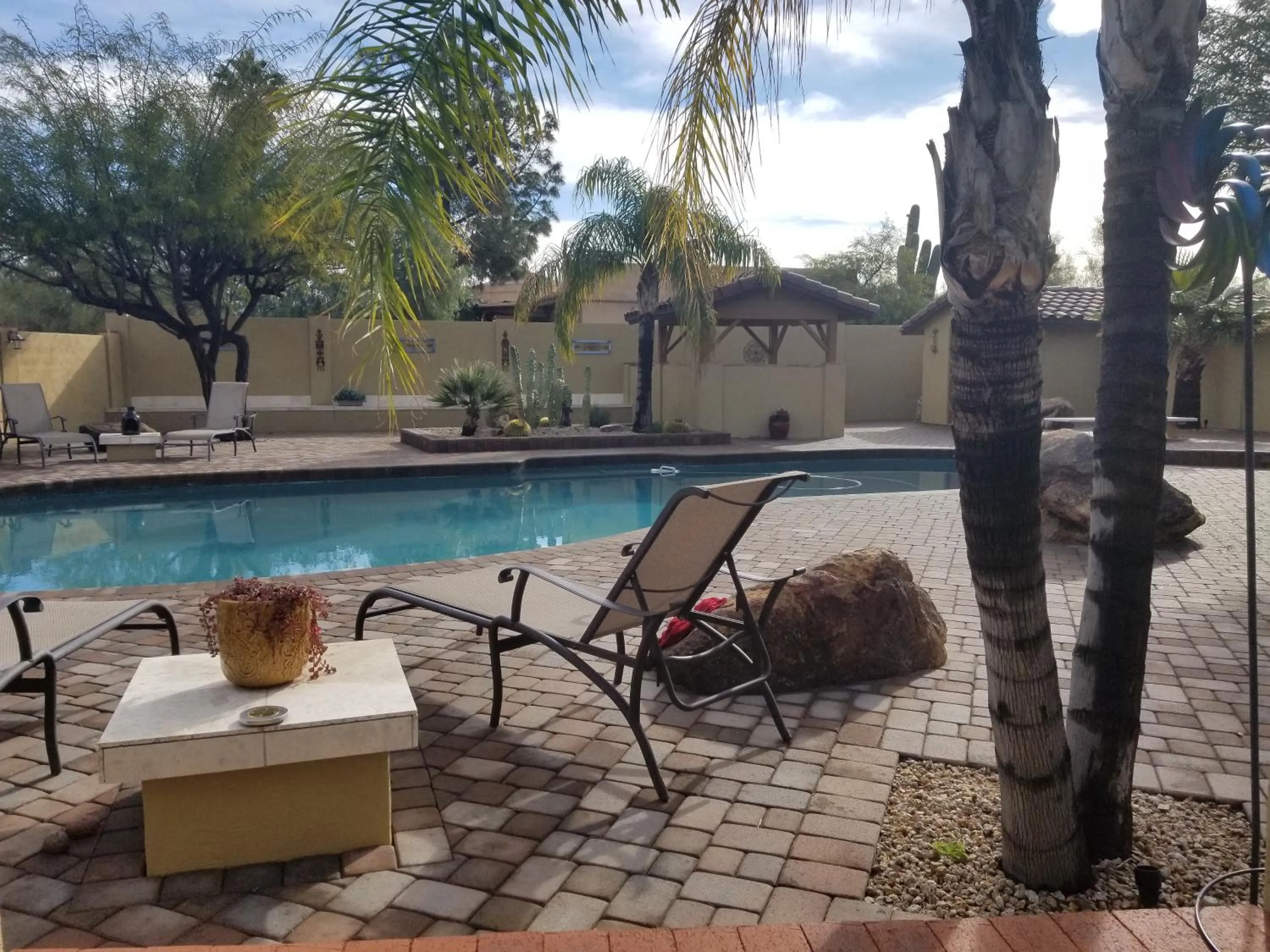 Pool view in Private, Quite Casita , N. Scottsdale area,Private Pool & Patio, Cave Creek Az.