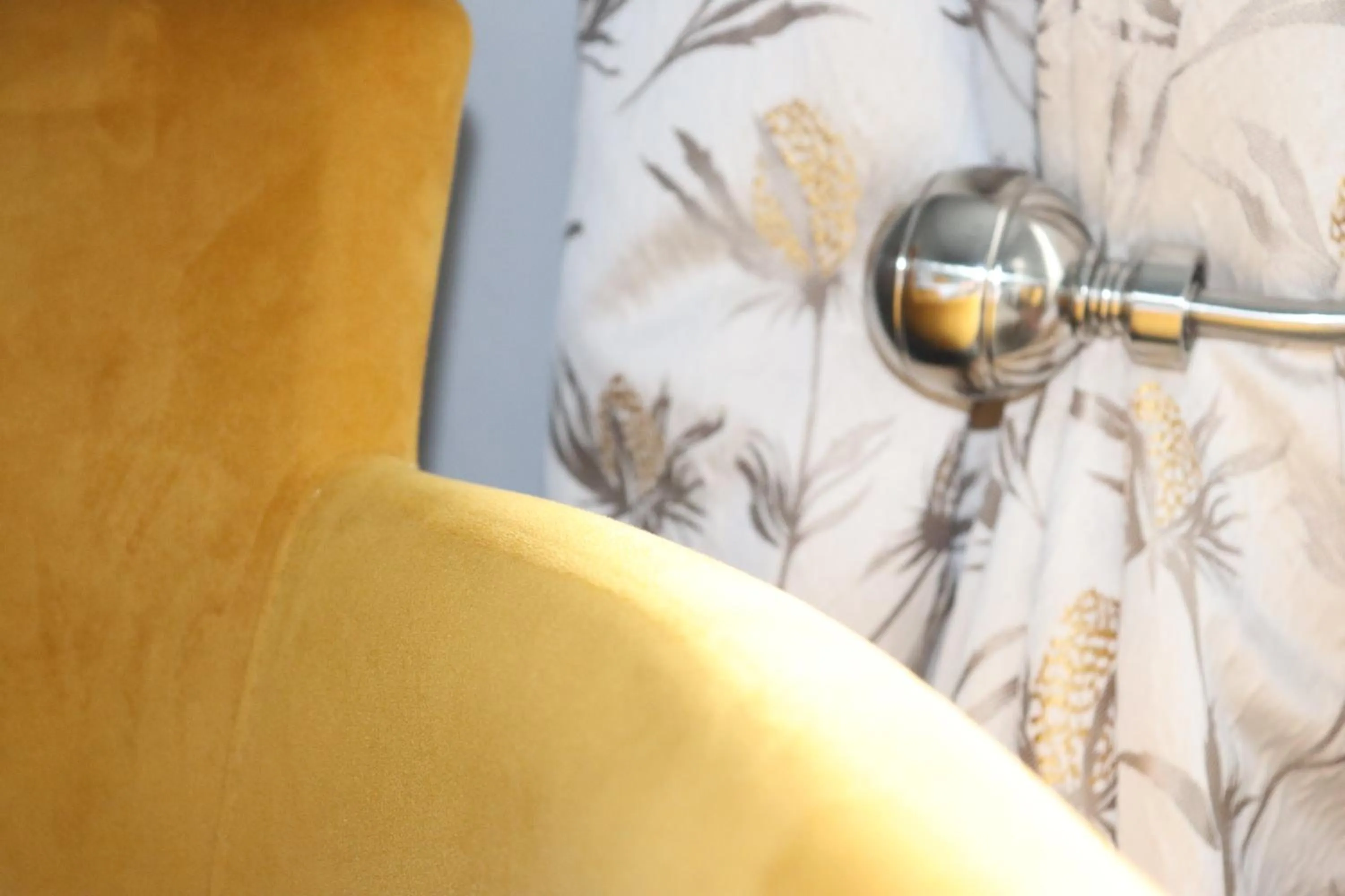 Decorative detail, Bed in Causeway Hotel