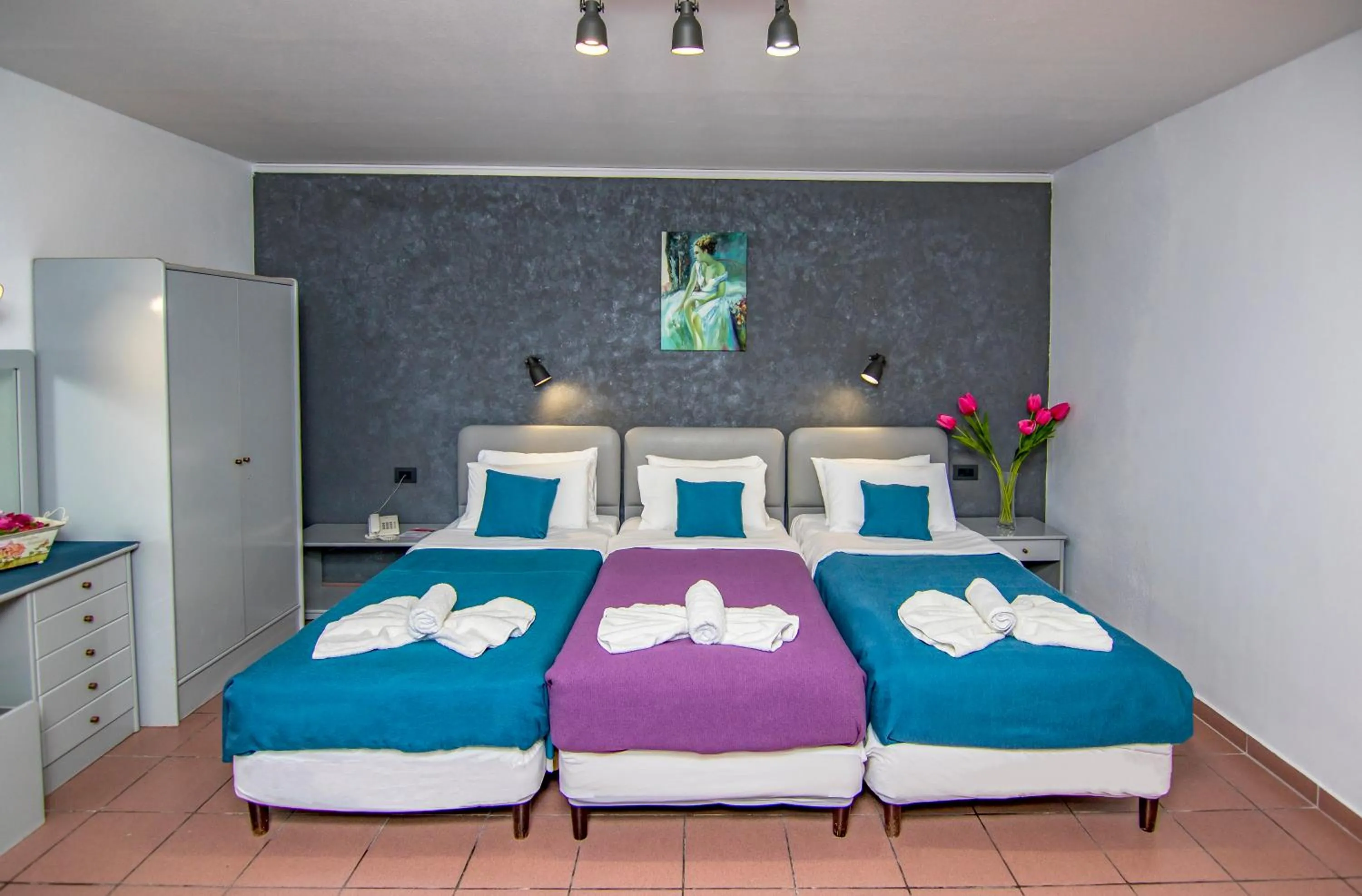 Bed in Kahlua Hotel Apartments