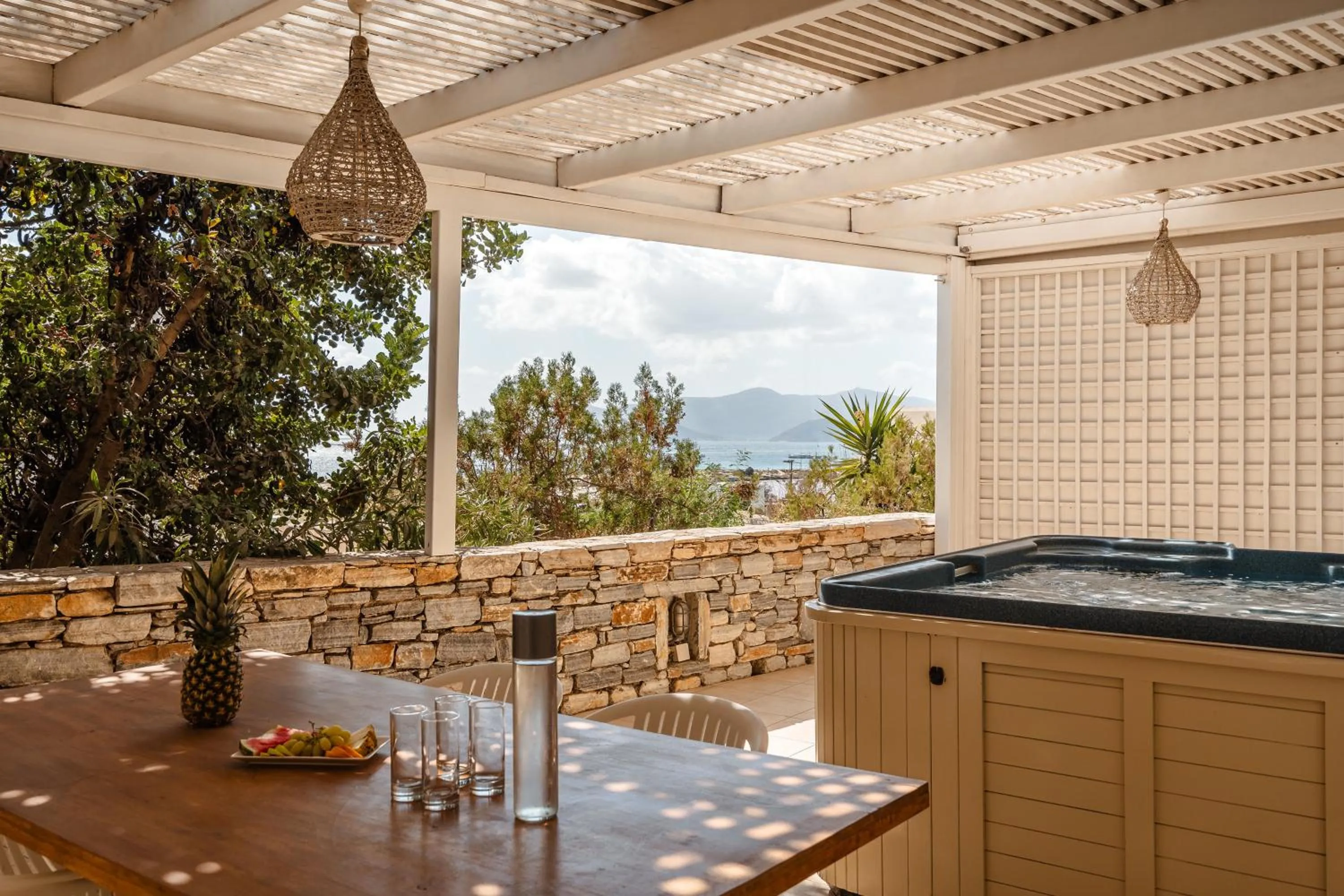 Patio in Mitos Suites